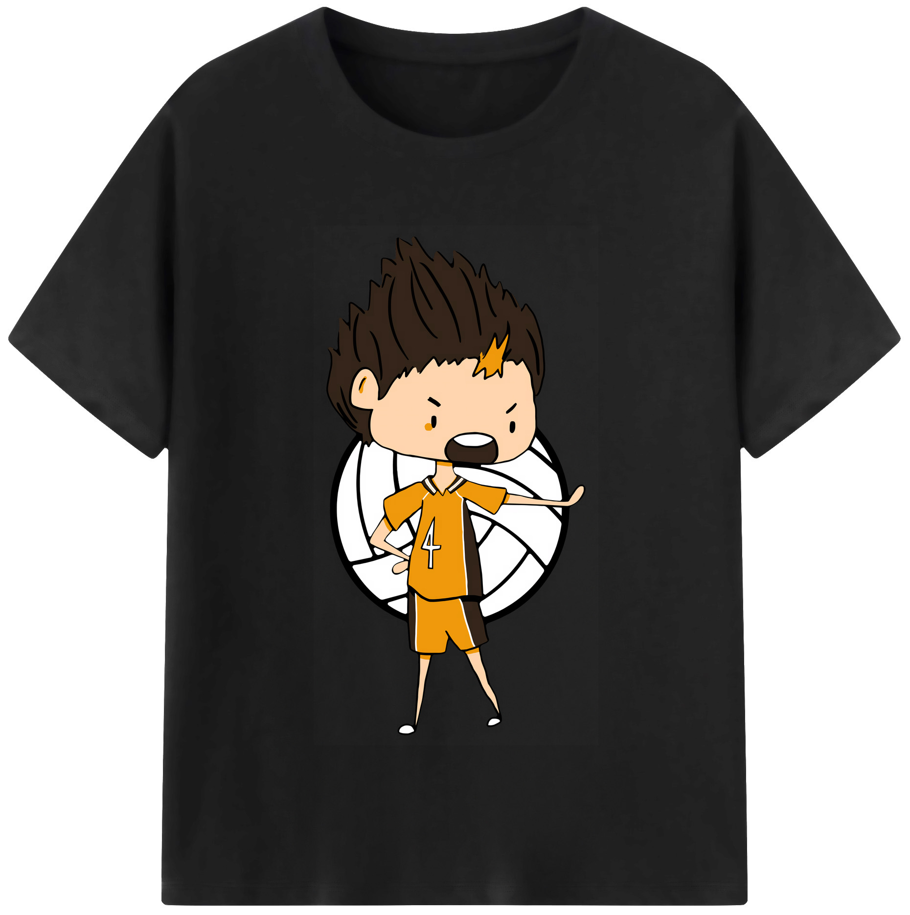 （画像用） ハイキュー!! Haikyu!! レディースカジュアルプリントTシャツ（綿100％）