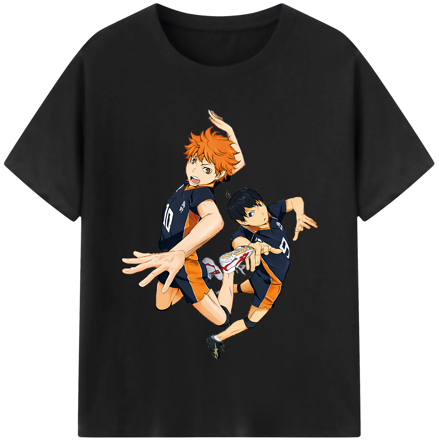 （画像用） ハイキュー!! Haikyu!! レディースカジュアルプリントTシャツ（綿100％）