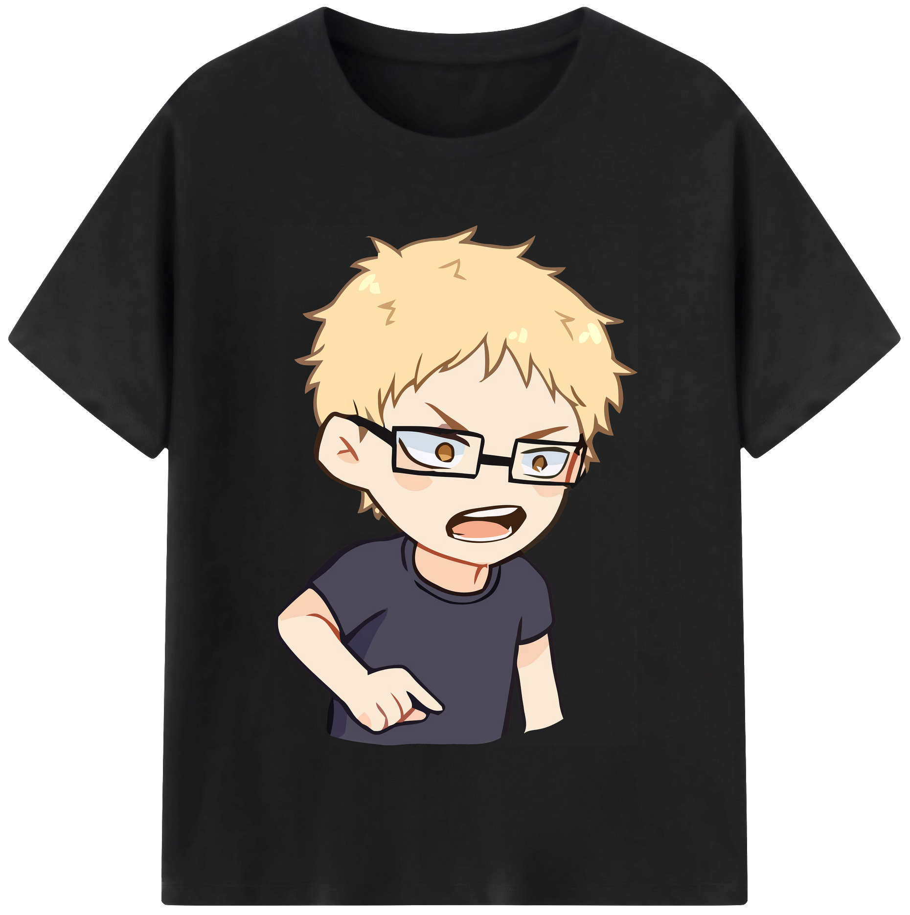 （画像用） ハイキュー!! Haikyu!! レディースカジュアルプリントTシャツ（綿100％）