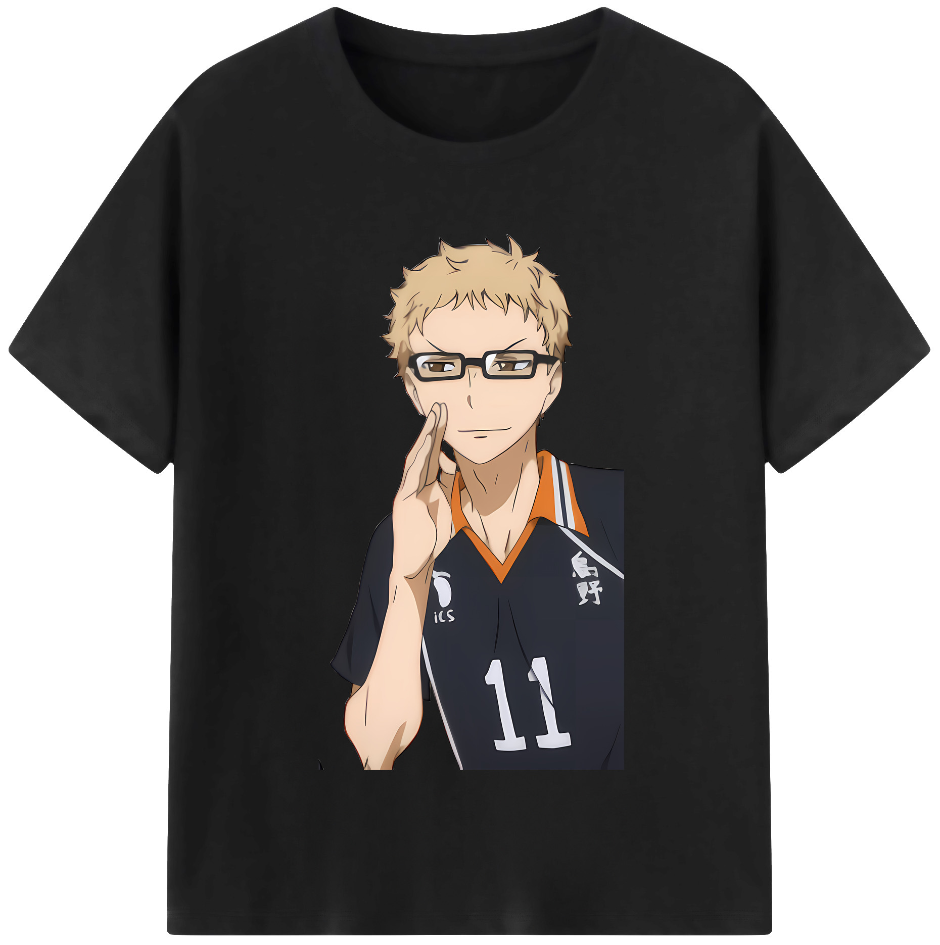 （画像用） ハイキュー!! Haikyu!! レディースカジュアルプリントTシャツ（綿100％）