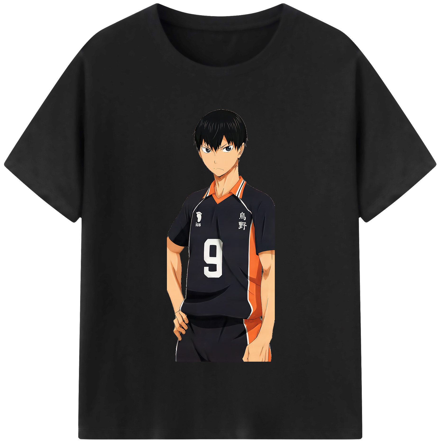 （画像用） ハイキュー!! Haikyu!! レディースカジュアルプリントTシャツ（綿100％）