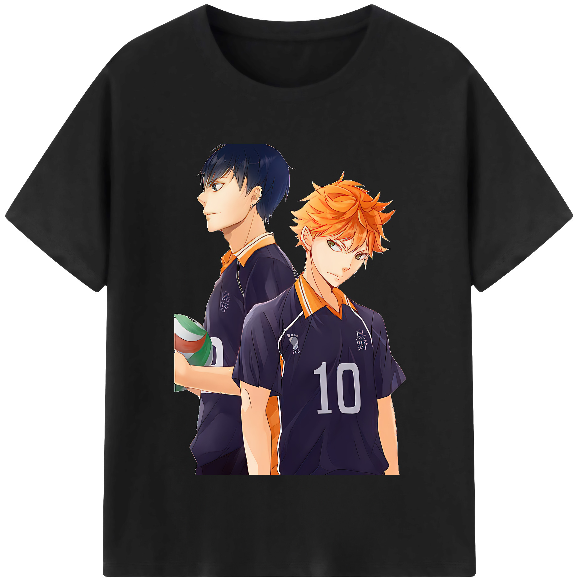 （画像用） ハイキュー!! Haikyu!! レディースカジュアルプリントTシャツ（綿100％）