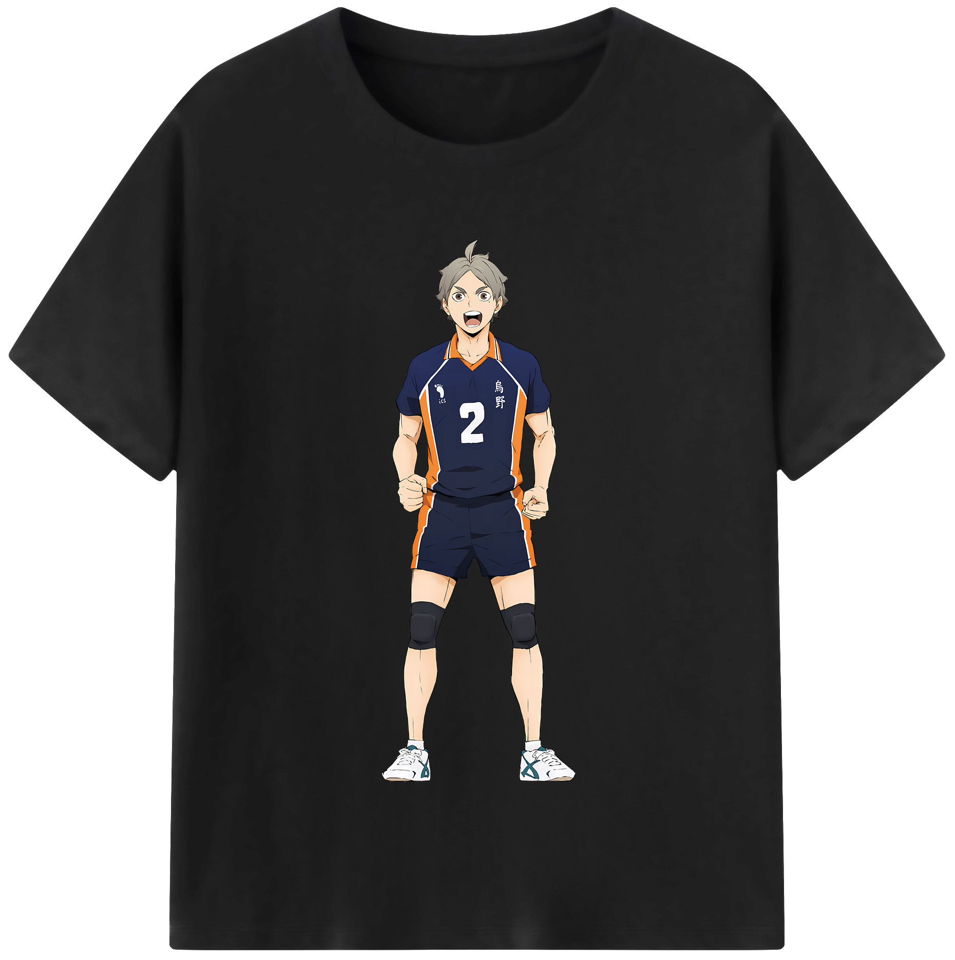 （画像用） ハイキュー!! Haikyu!! レディースカジュアルプリントTシャツ（綿100％）