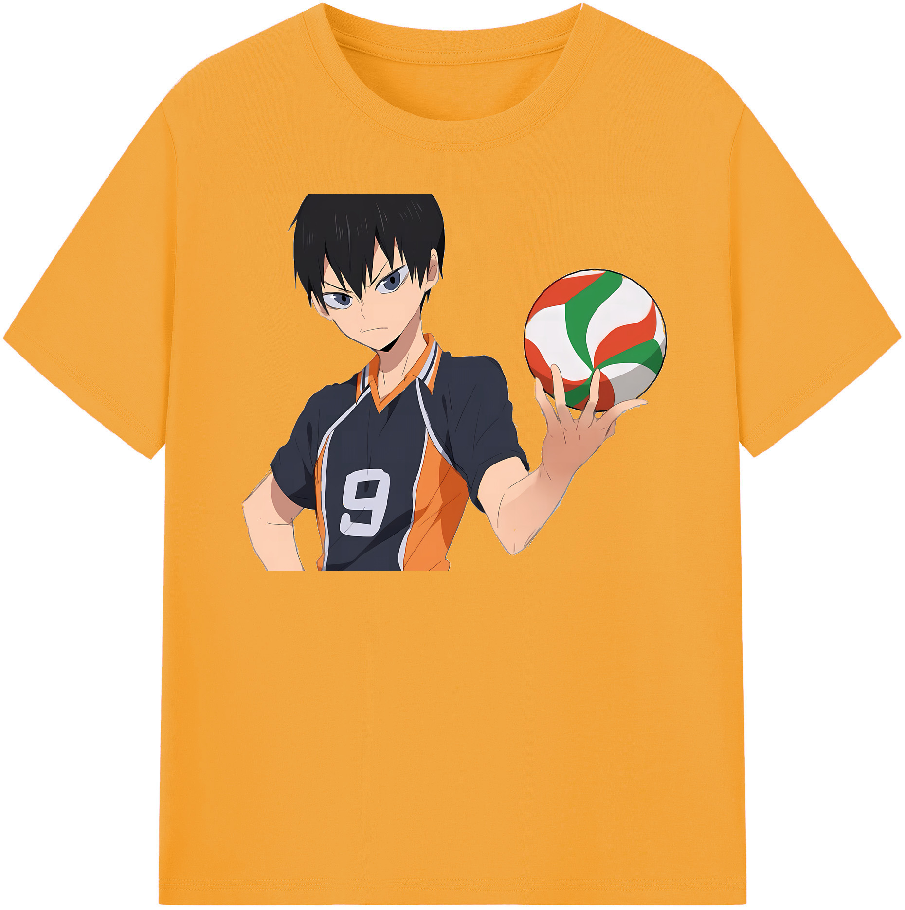 （画像用） ハイキュー!! Haikyu!! レディースカジュアルプリントTシャツ（綿100％）