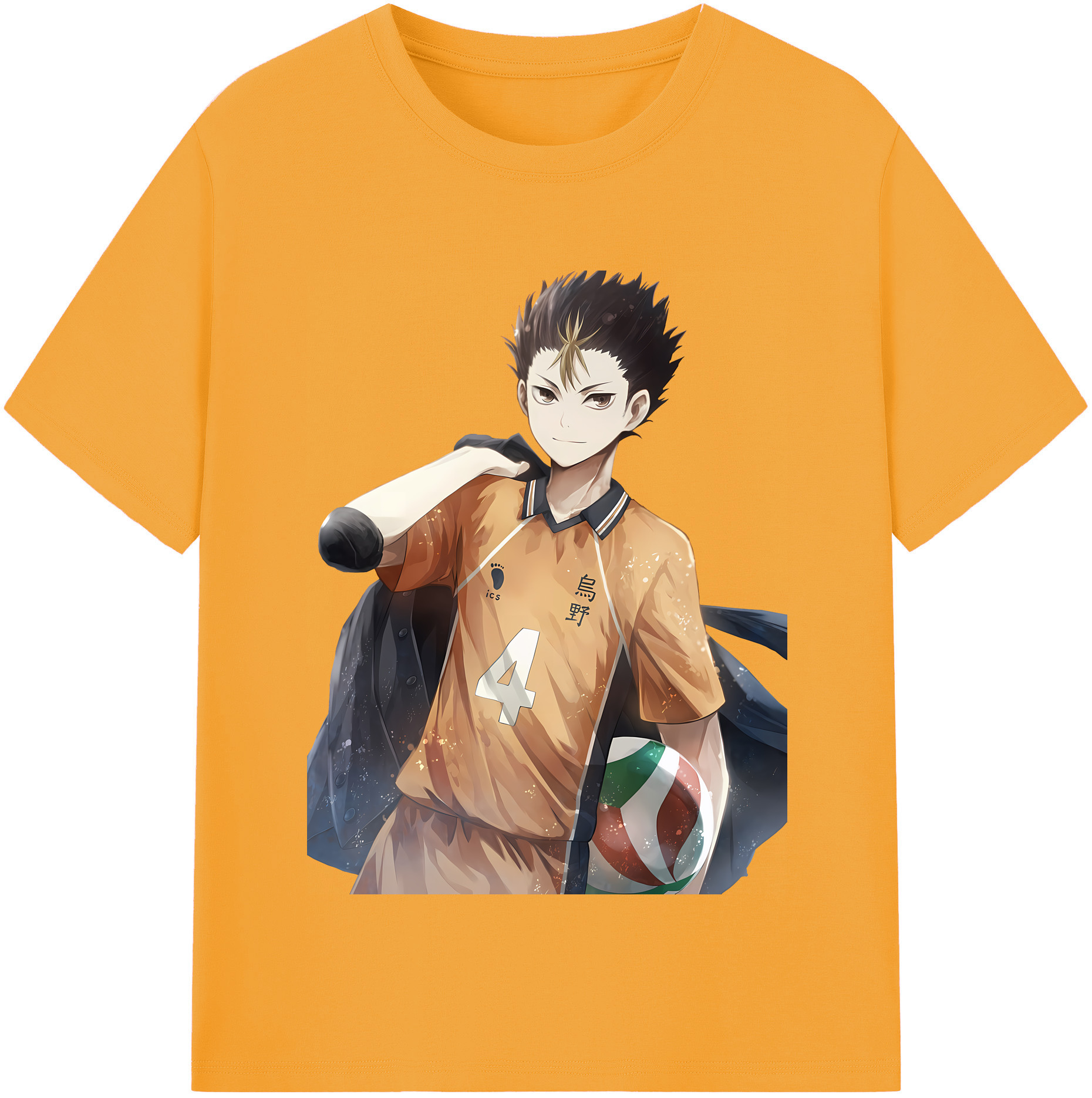 （画像用） ハイキュー!! Haikyu!! レディースカジュアルプリントTシャツ（綿100％）