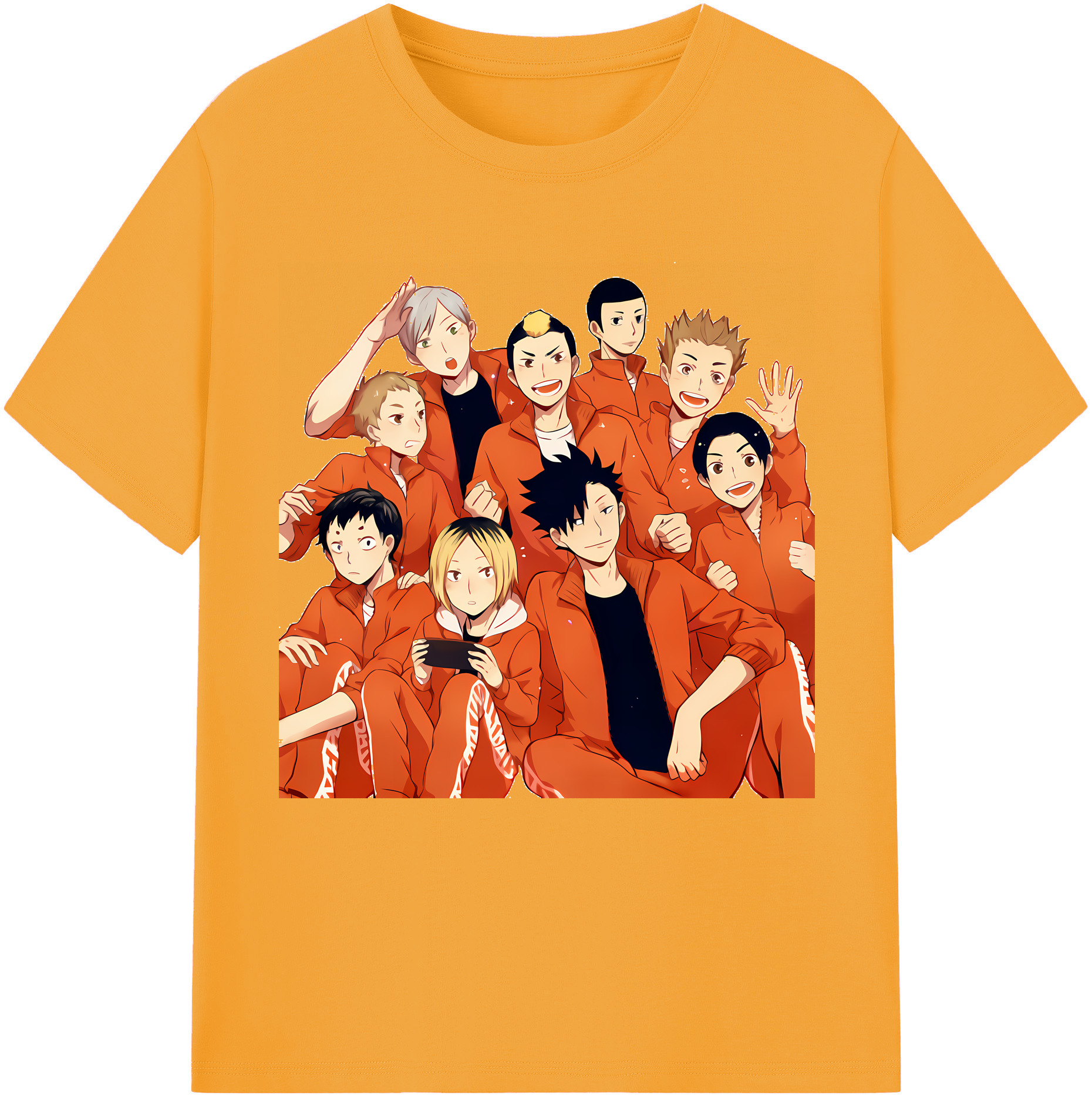 （画像用） ハイキュー!! Haikyu!! レディースカジュアルプリントTシャツ（綿100％）