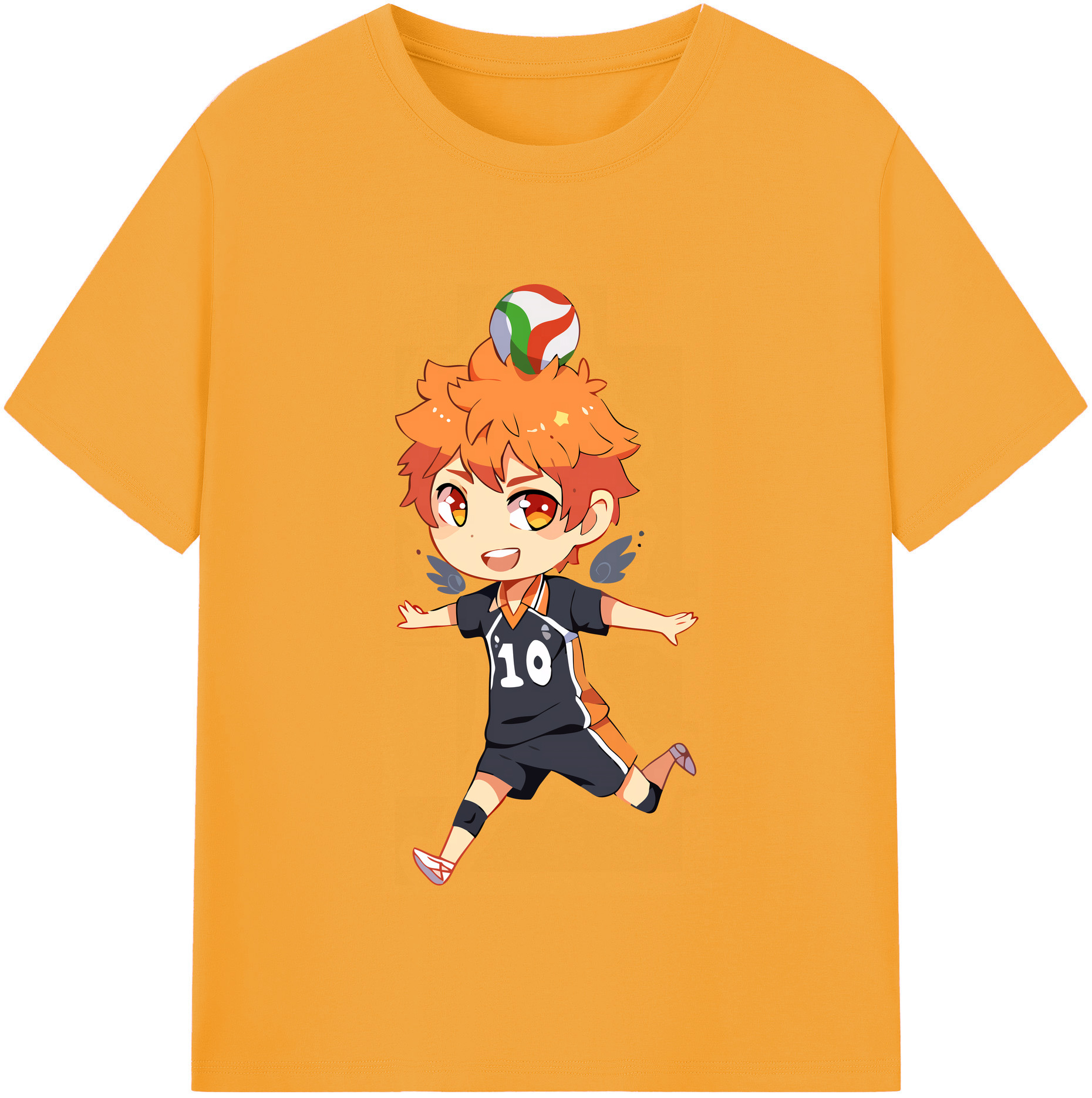 （画像用） ハイキュー!! Haikyu!! レディースカジュアルプリントTシャツ（綿100％）