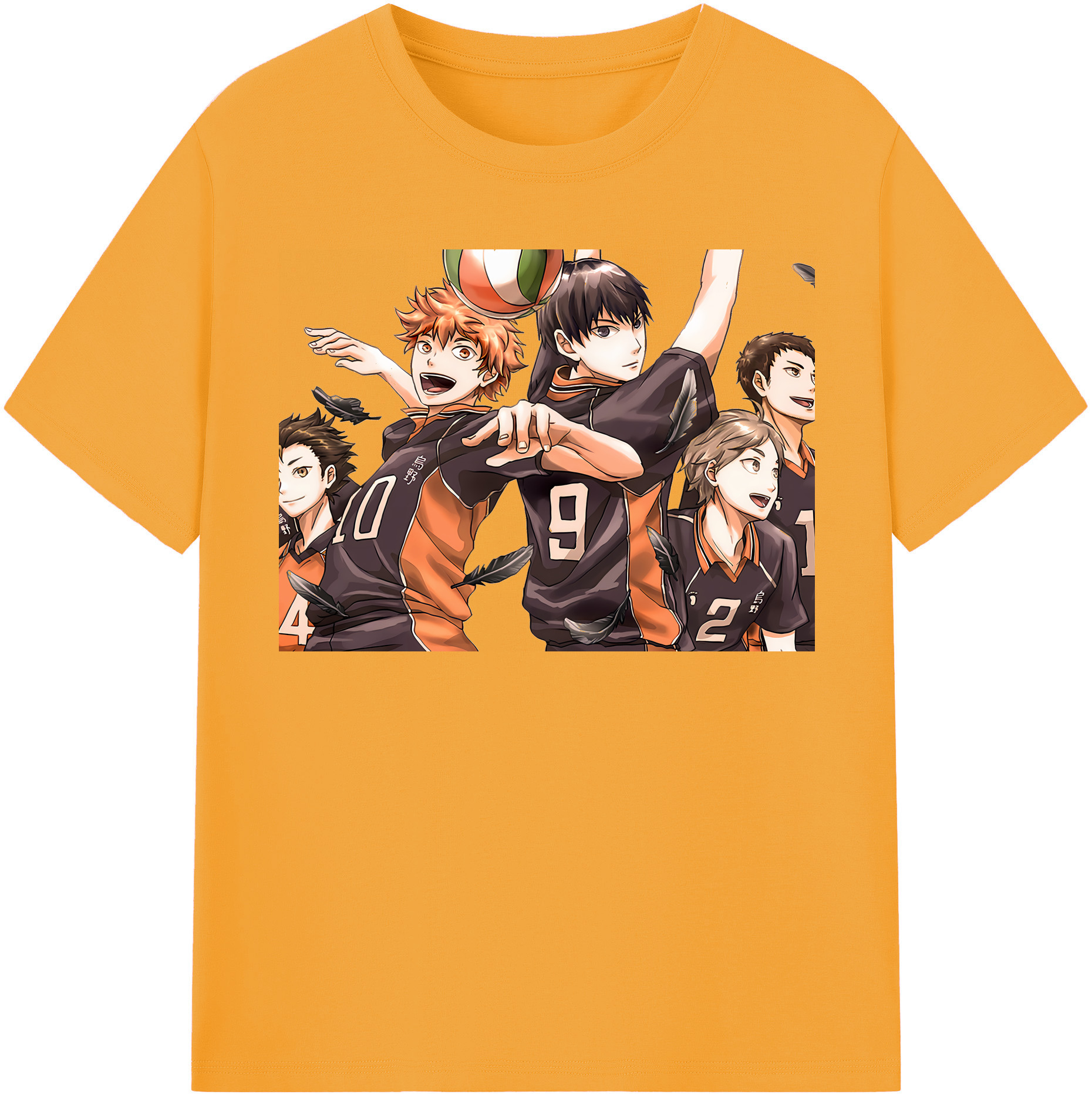 （画像用） ハイキュー!! Haikyu!! レディースカジュアルプリントTシャツ（綿100％）