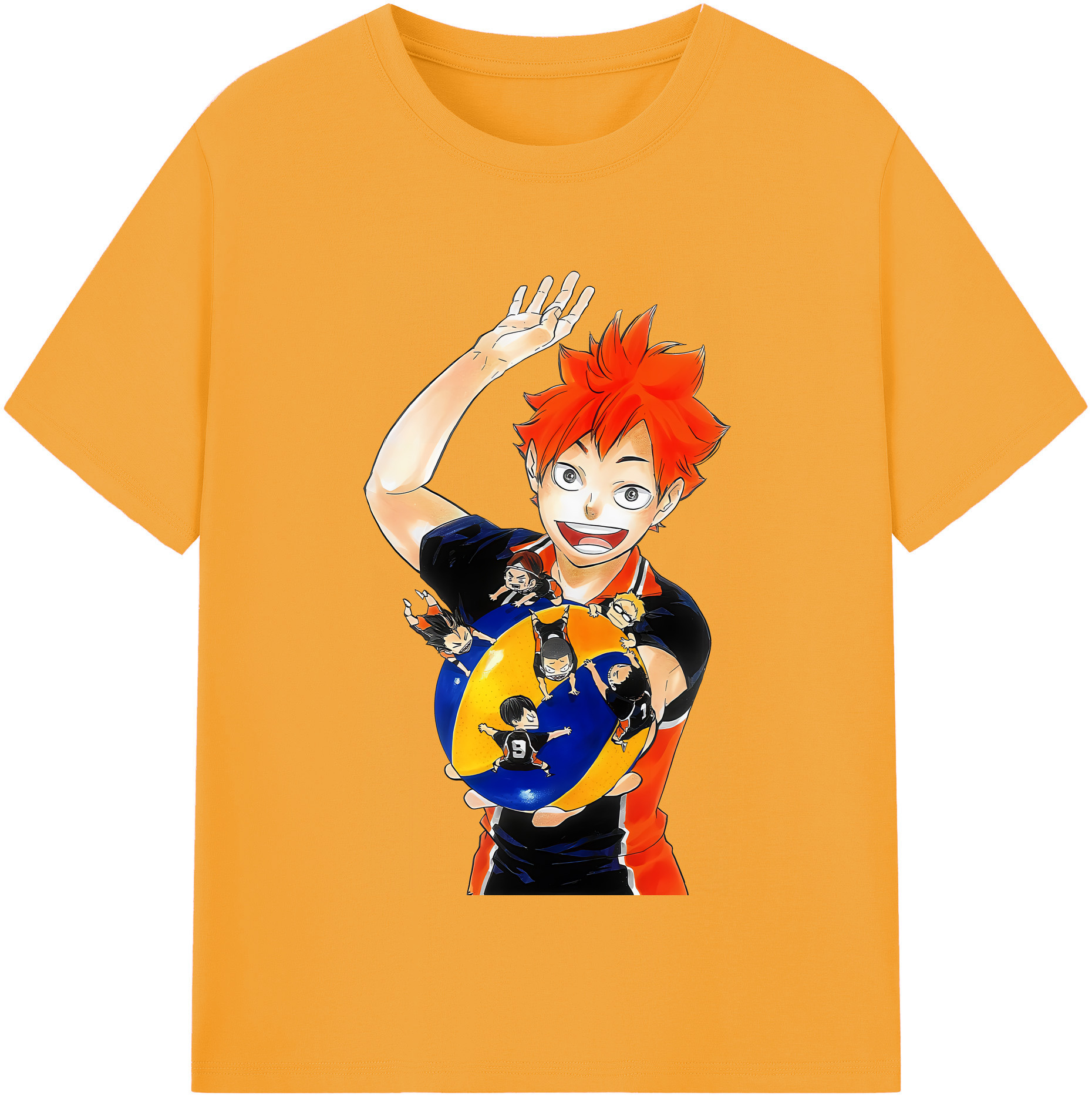 （画像用） ハイキュー!! Haikyu!! レディースカジュアルプリントTシャツ（綿100％）