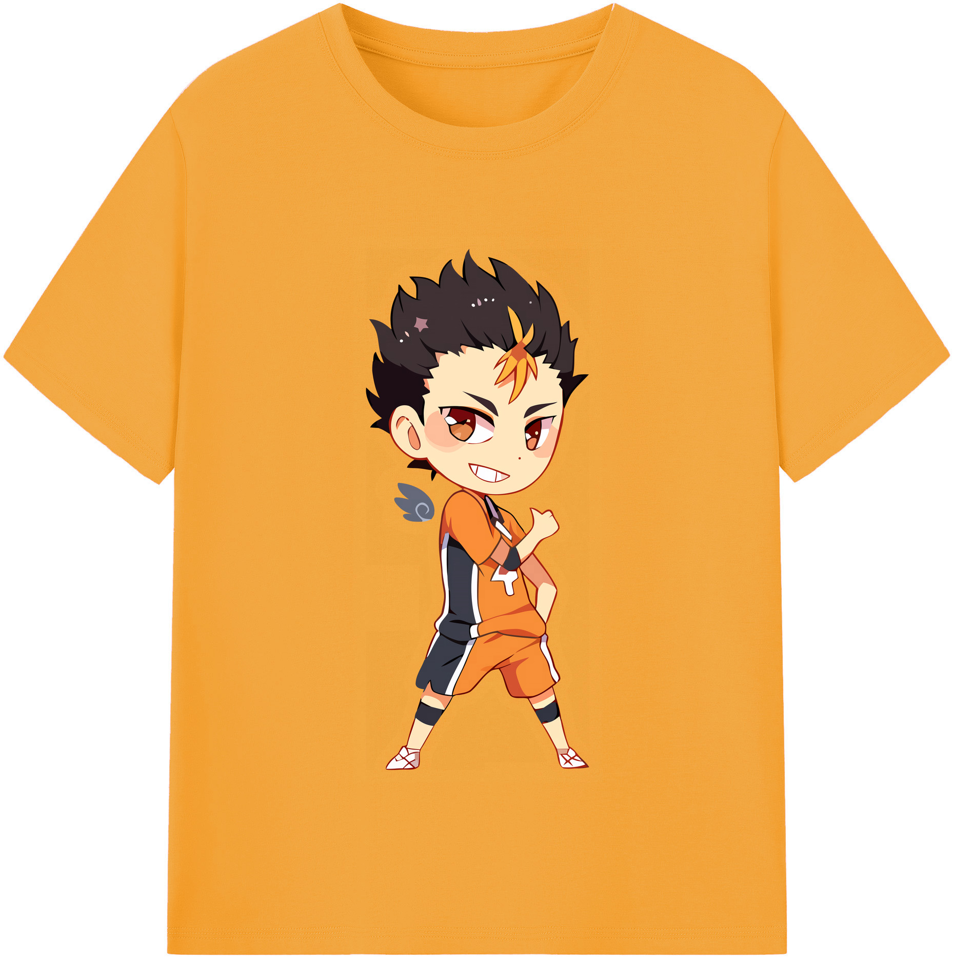 （画像用） ハイキュー!! Haikyu!! レディースカジュアルプリントTシャツ（綿100％）