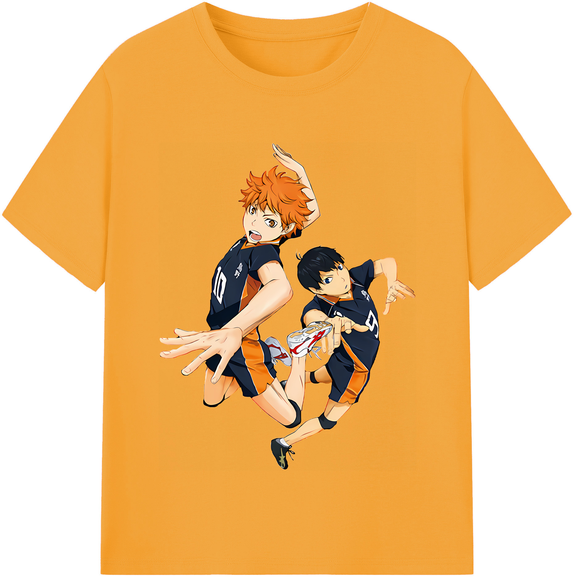 （画像用） ハイキュー!! Haikyu!! レディースカジュアルプリントTシャツ（綿100％）