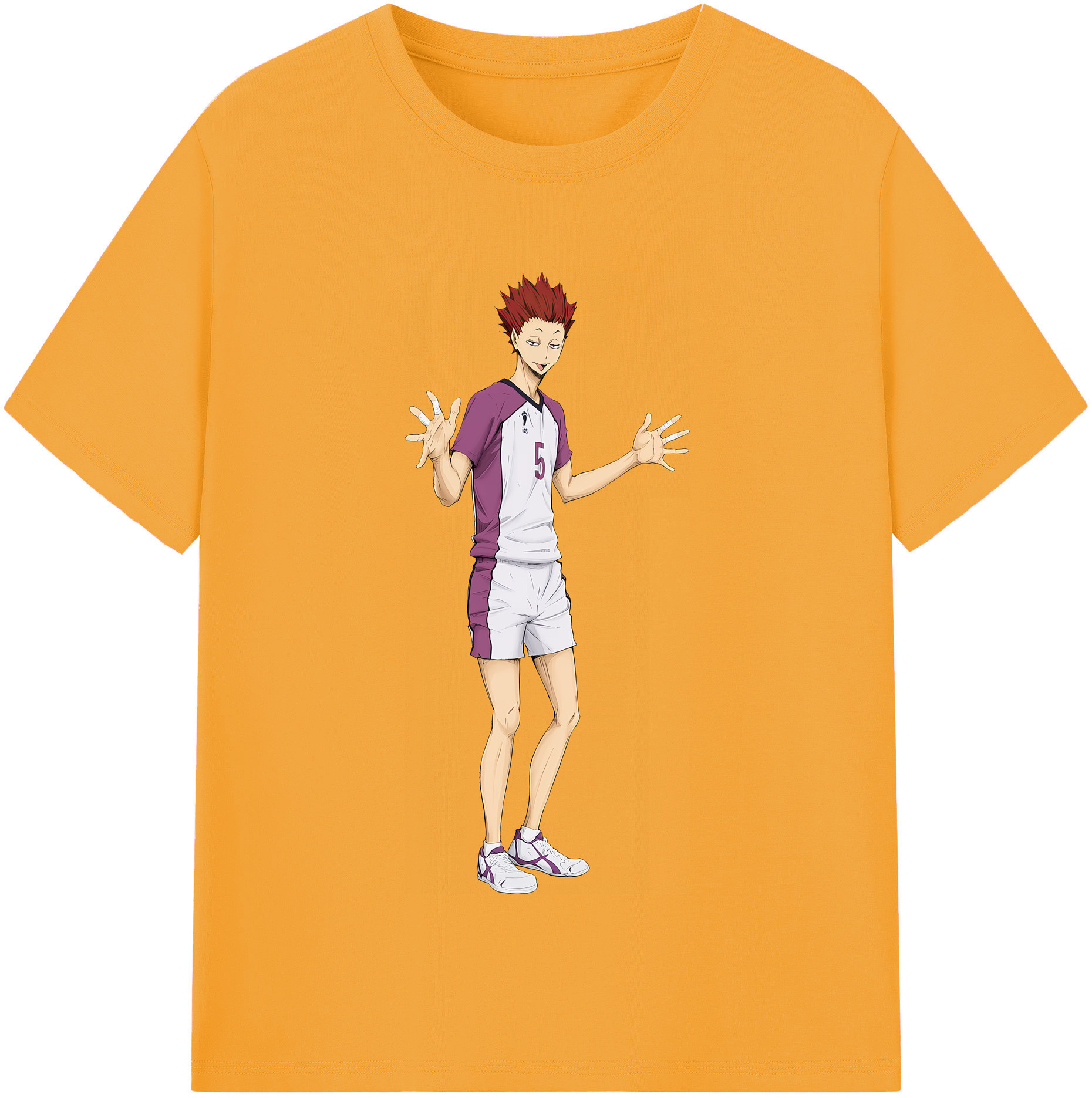 （画像用） ハイキュー!! Haikyu!! レディースカジュアルプリントTシャツ（綿100％）