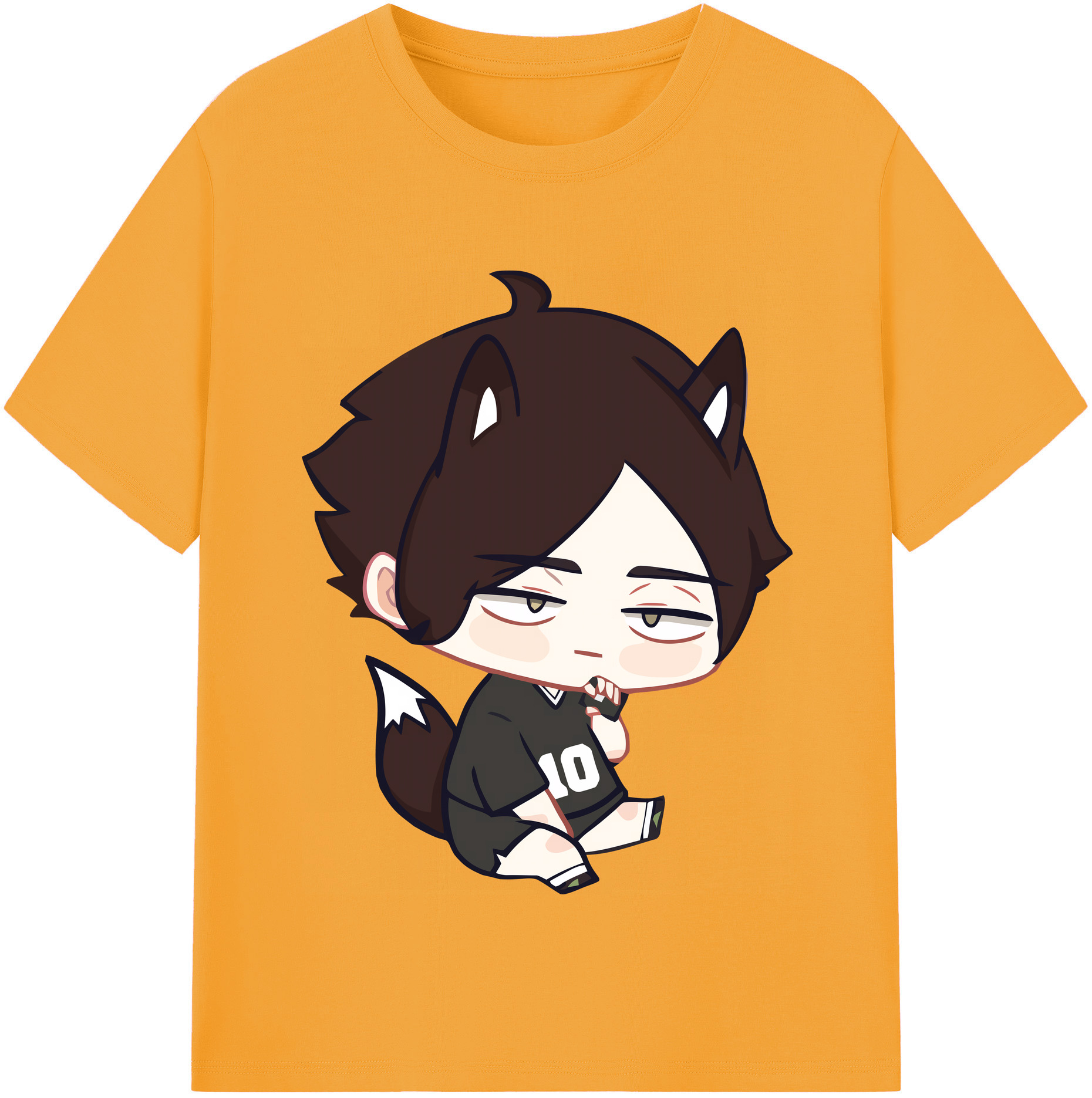 （画像用） ハイキュー!! Haikyu!! レディースカジュアルプリントTシャツ（綿100％）