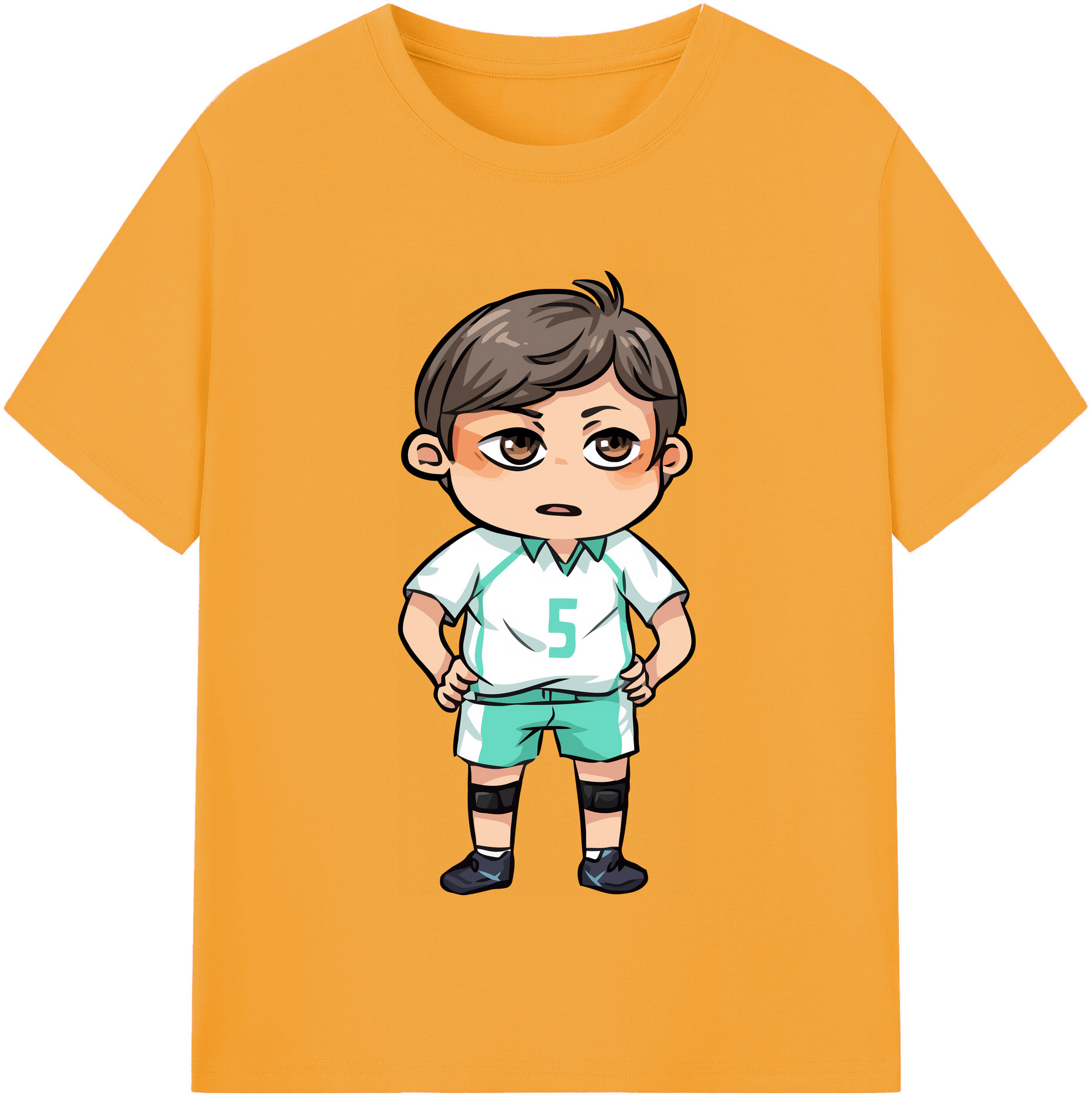 （画像用） ハイキュー!! Haikyu!! レディースカジュアルプリントTシャツ（綿100％）