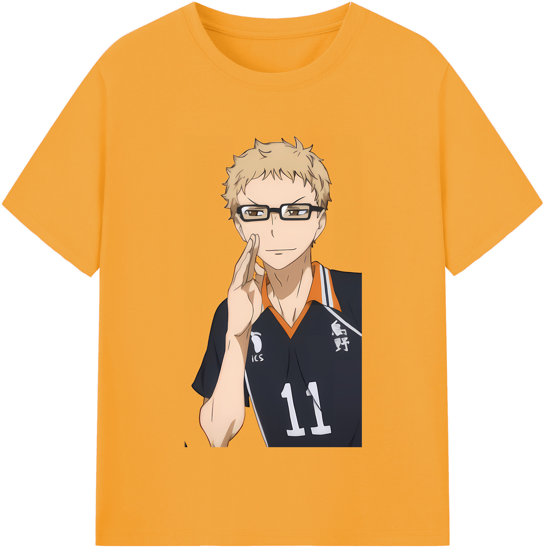 （画像用） ハイキュー!! Haikyu!! レディースカジュアルプリントTシャツ（綿100％）