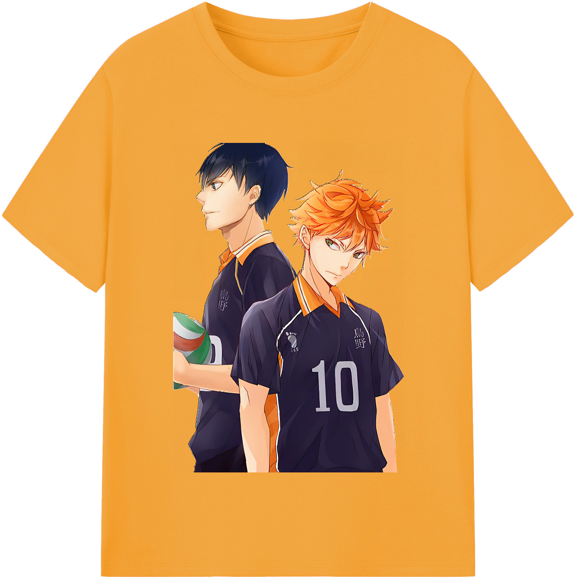 （画像用） ハイキュー!! Haikyu!! レディースカジュアルプリントTシャツ（綿100％）