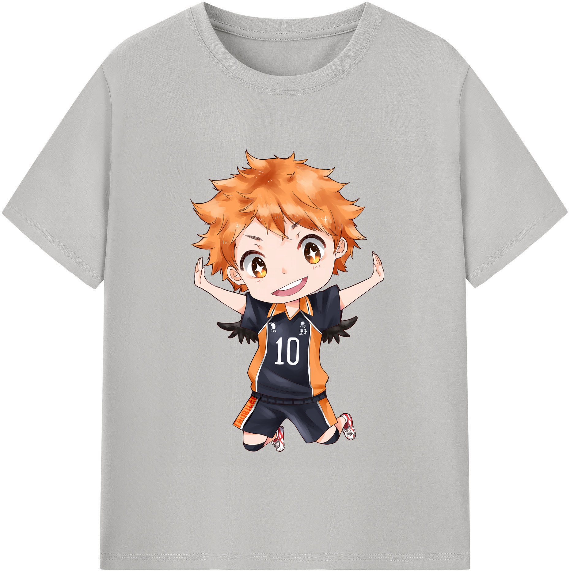 （画像用） ハイキュー!! Haikyu!! レディースカジュアルプリントTシャツ（綿100％）