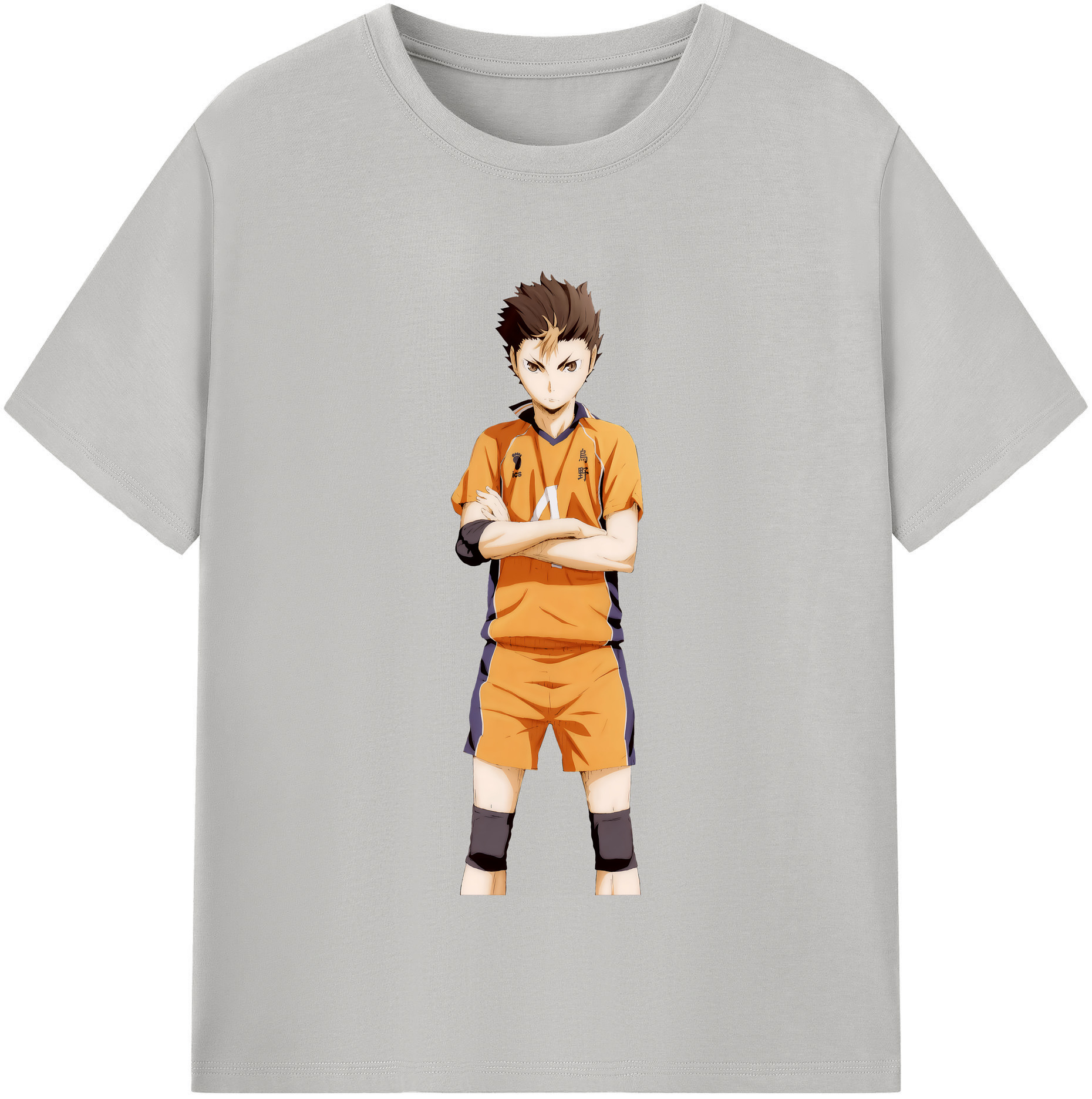 （画像用） ハイキュー!! Haikyu!! レディースカジュアルプリントTシャツ（綿100％）