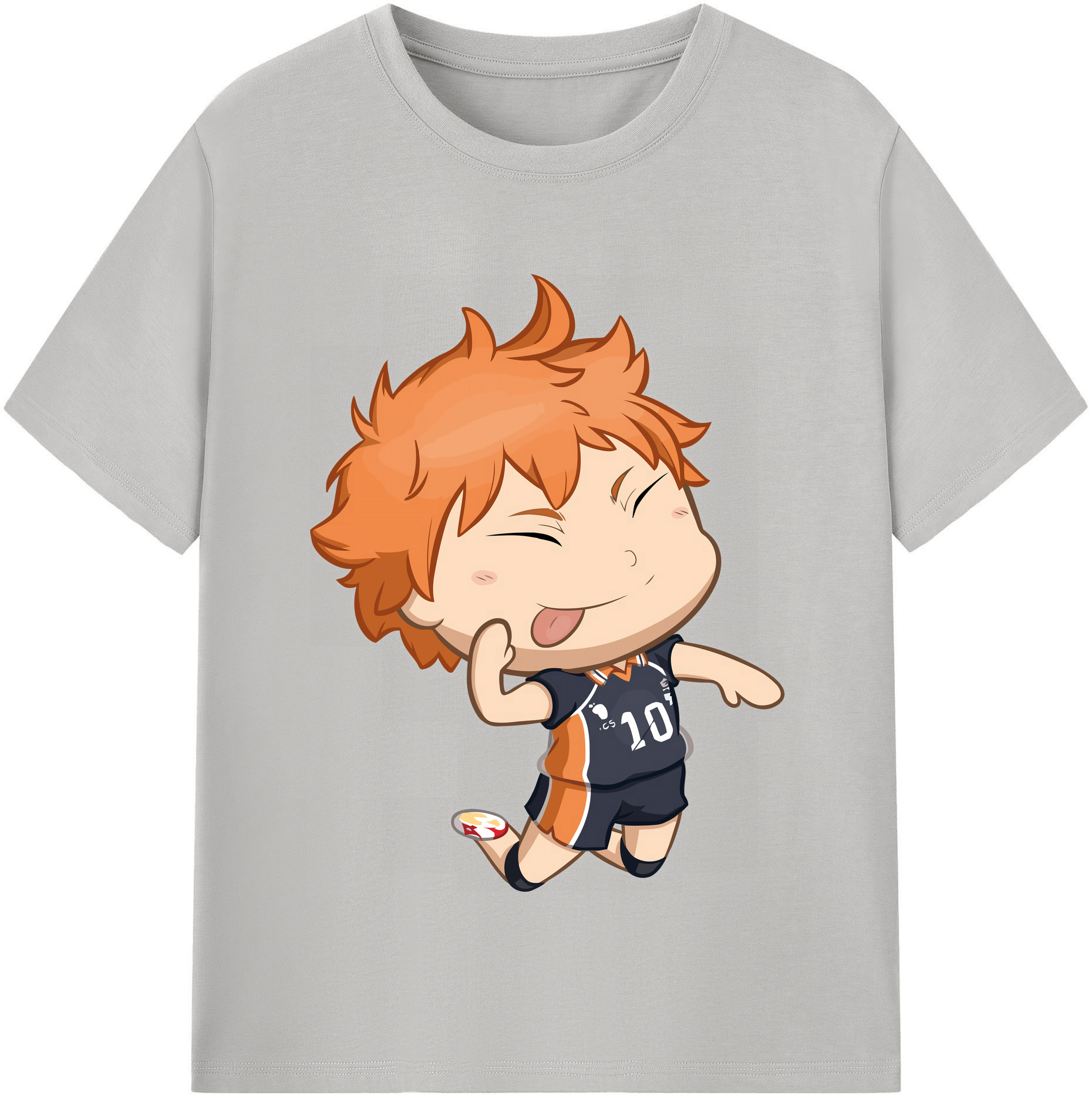 （画像用） ハイキュー!! Haikyu!! レディースカジュアルプリントTシャツ（綿100％）