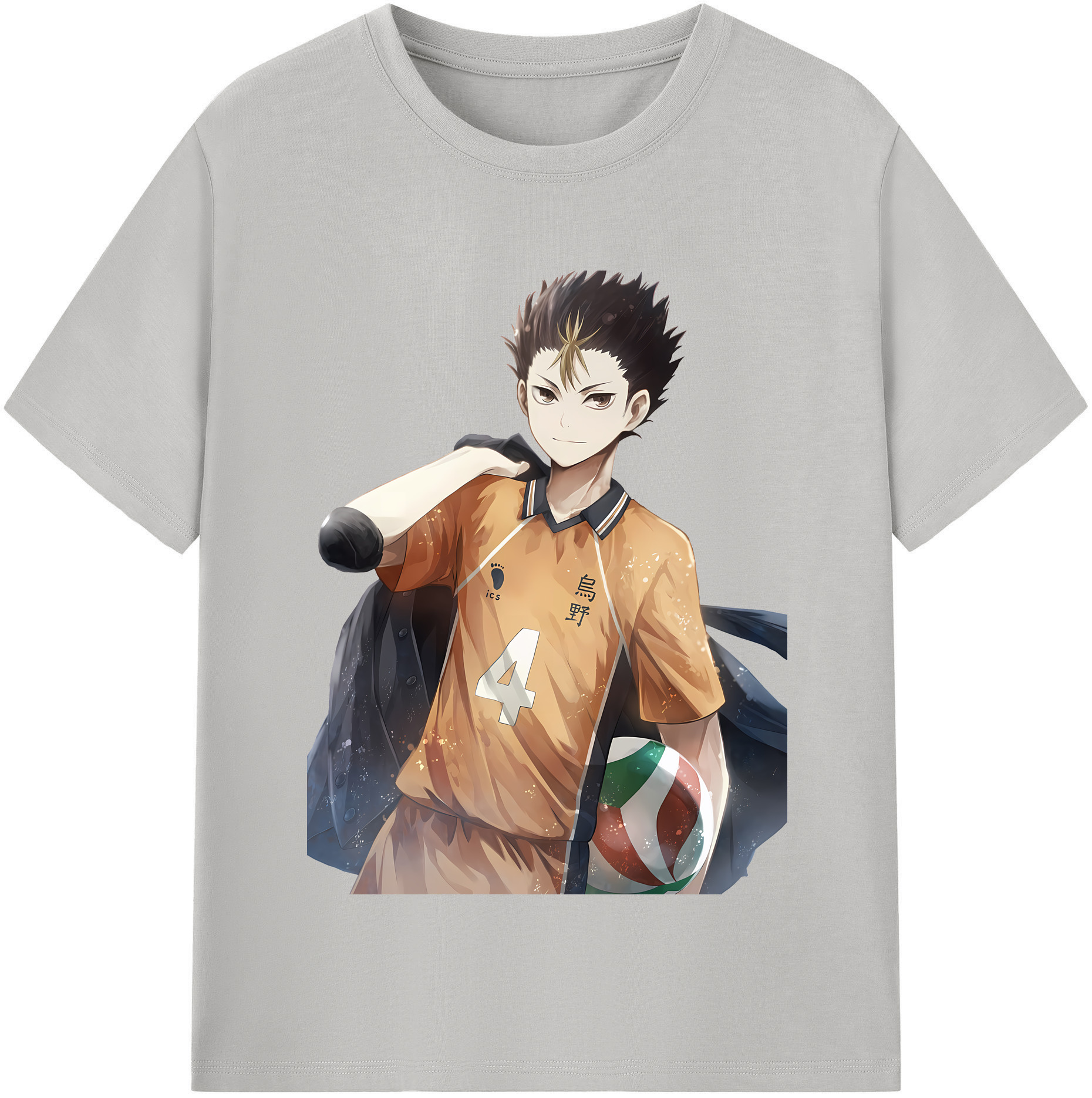 （画像用） ハイキュー!! Haikyu!! レディースカジュアルプリントTシャツ（綿100％）