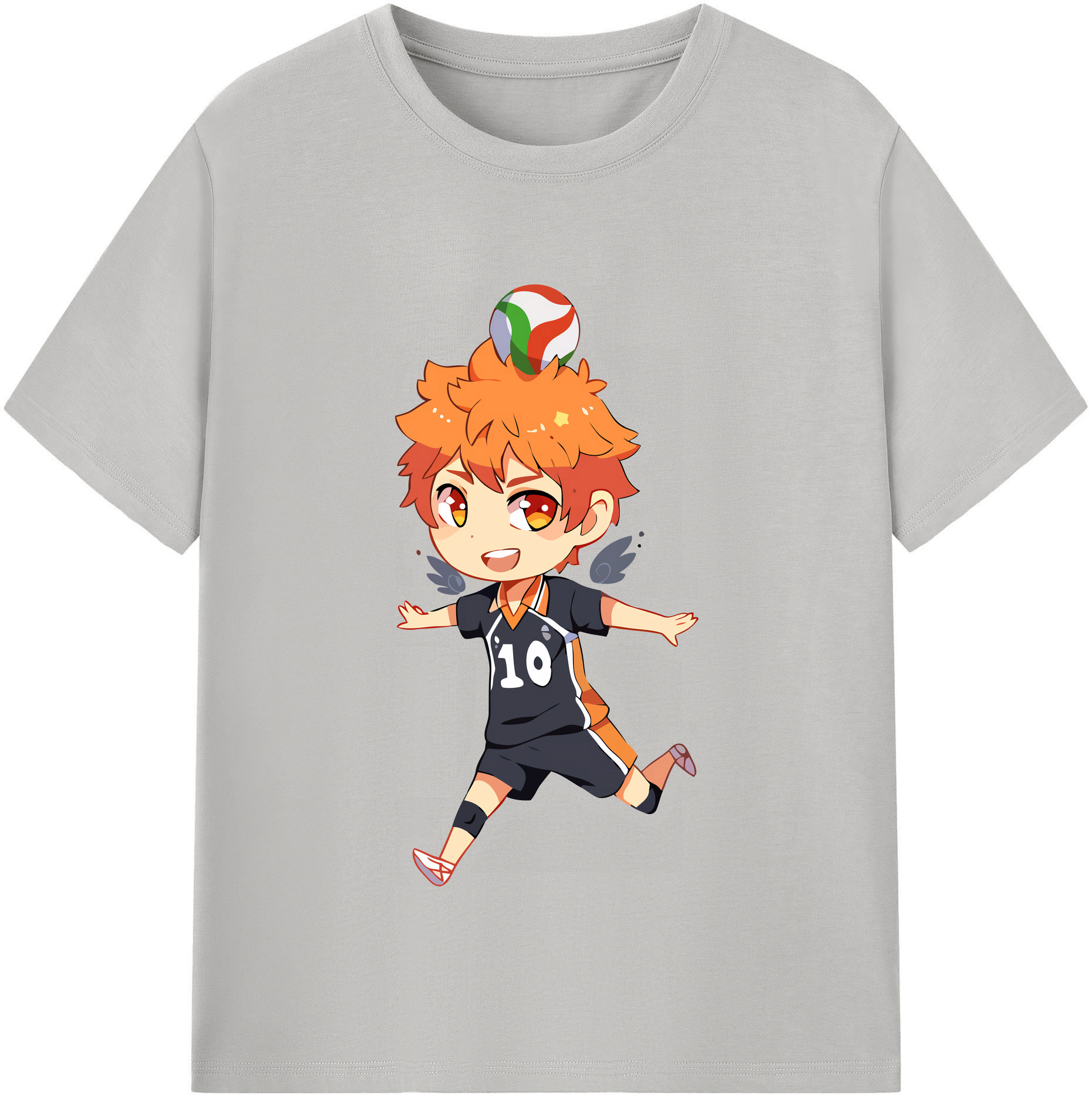 （画像用） ハイキュー!! Haikyu!! レディースカジュアルプリントTシャツ（綿100％）