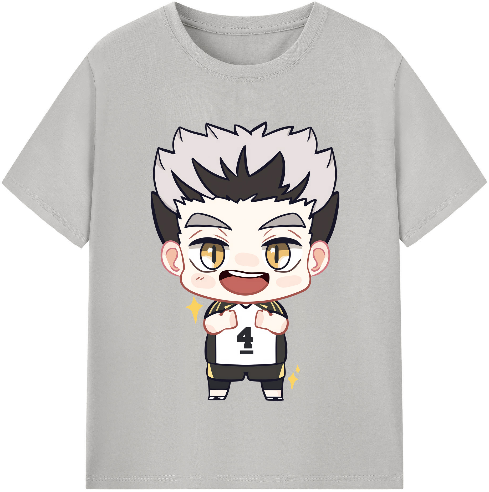 （画像用） ハイキュー!! Haikyu!! レディースカジュアルプリントTシャツ（綿100％）