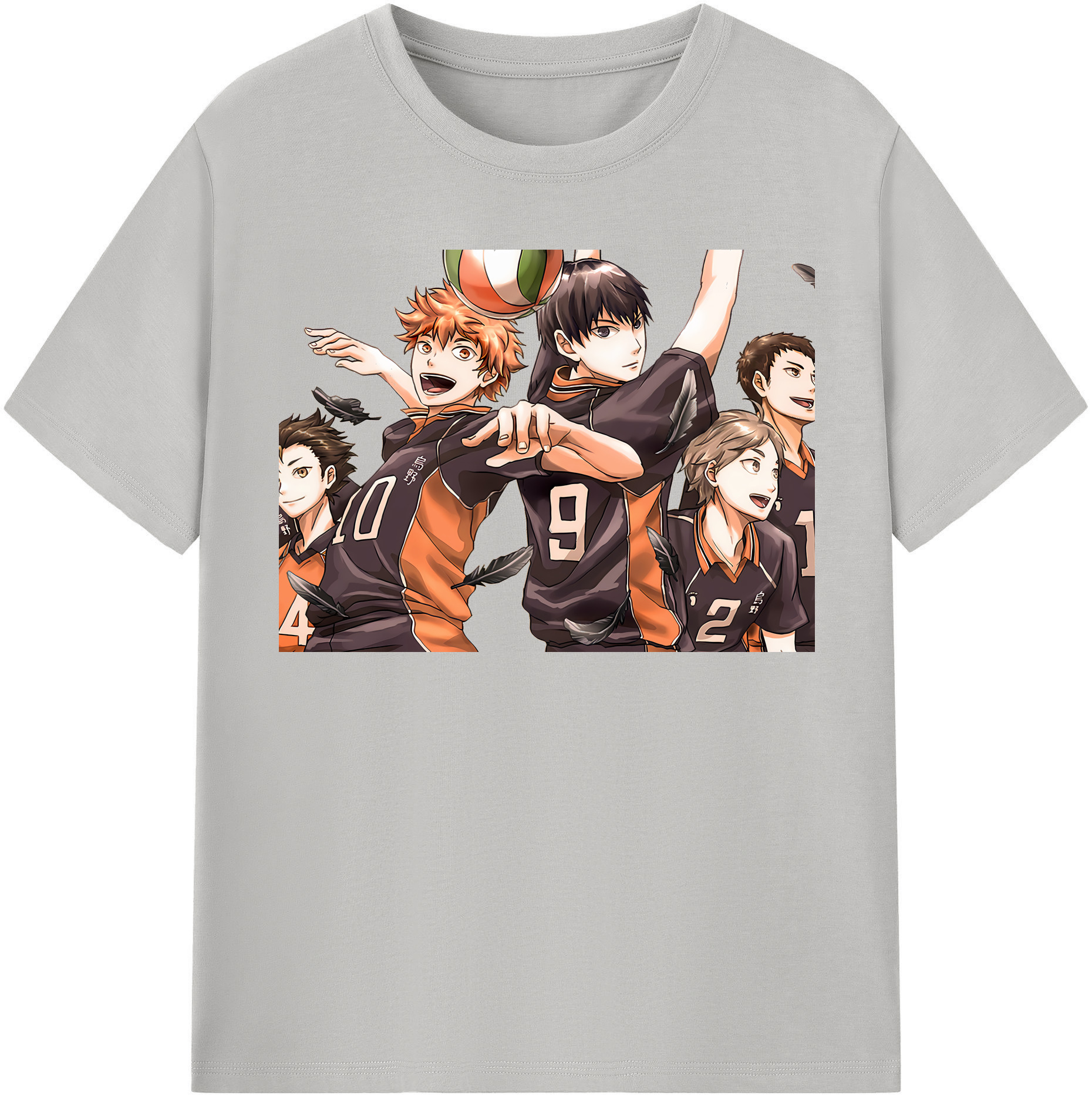 （画像用） ハイキュー!! Haikyu!! レディースカジュアルプリントTシャツ（綿100％）