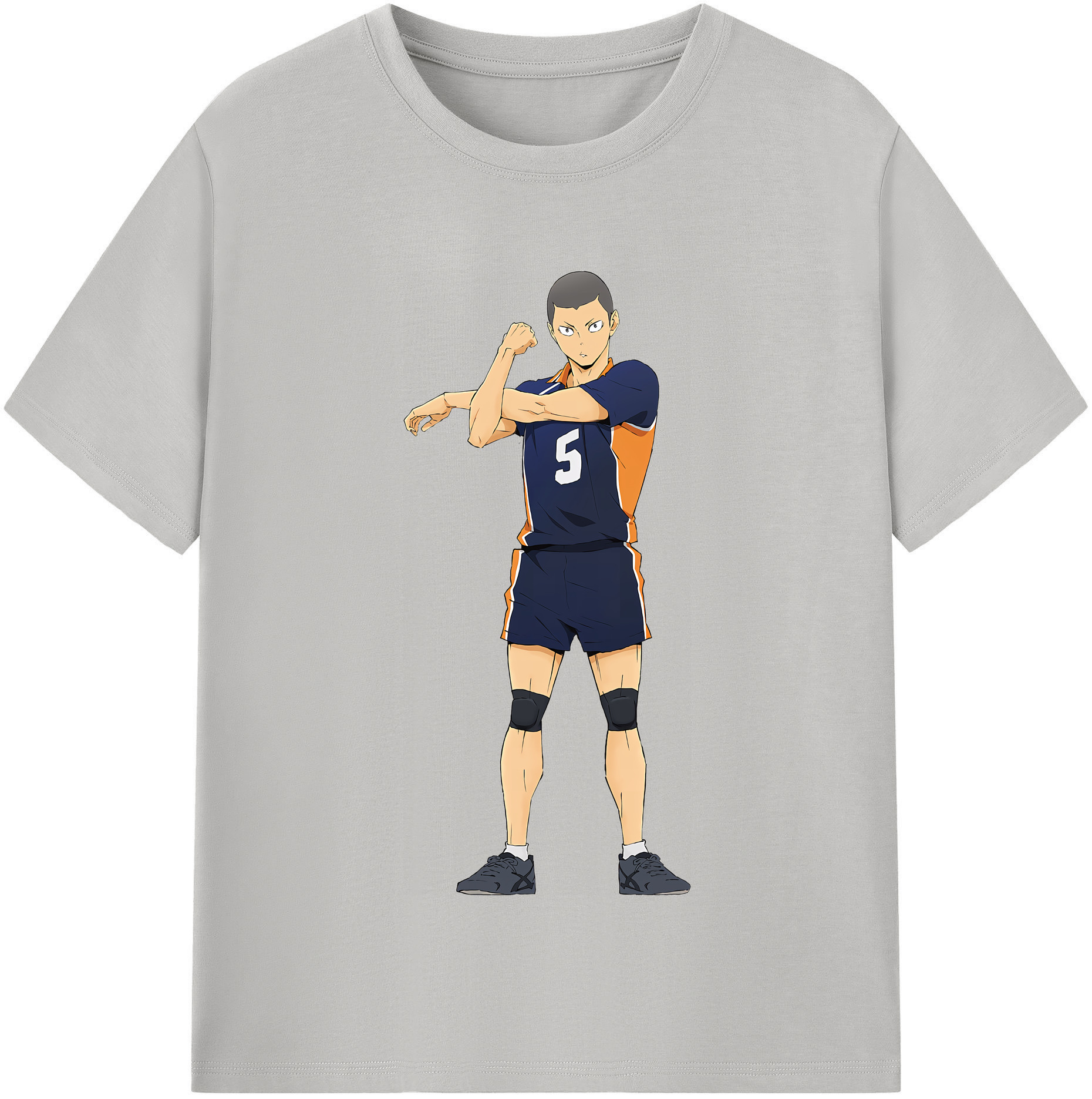 （画像用） ハイキュー!! Haikyu!! レディースカジュアルプリントTシャツ（綿100％）