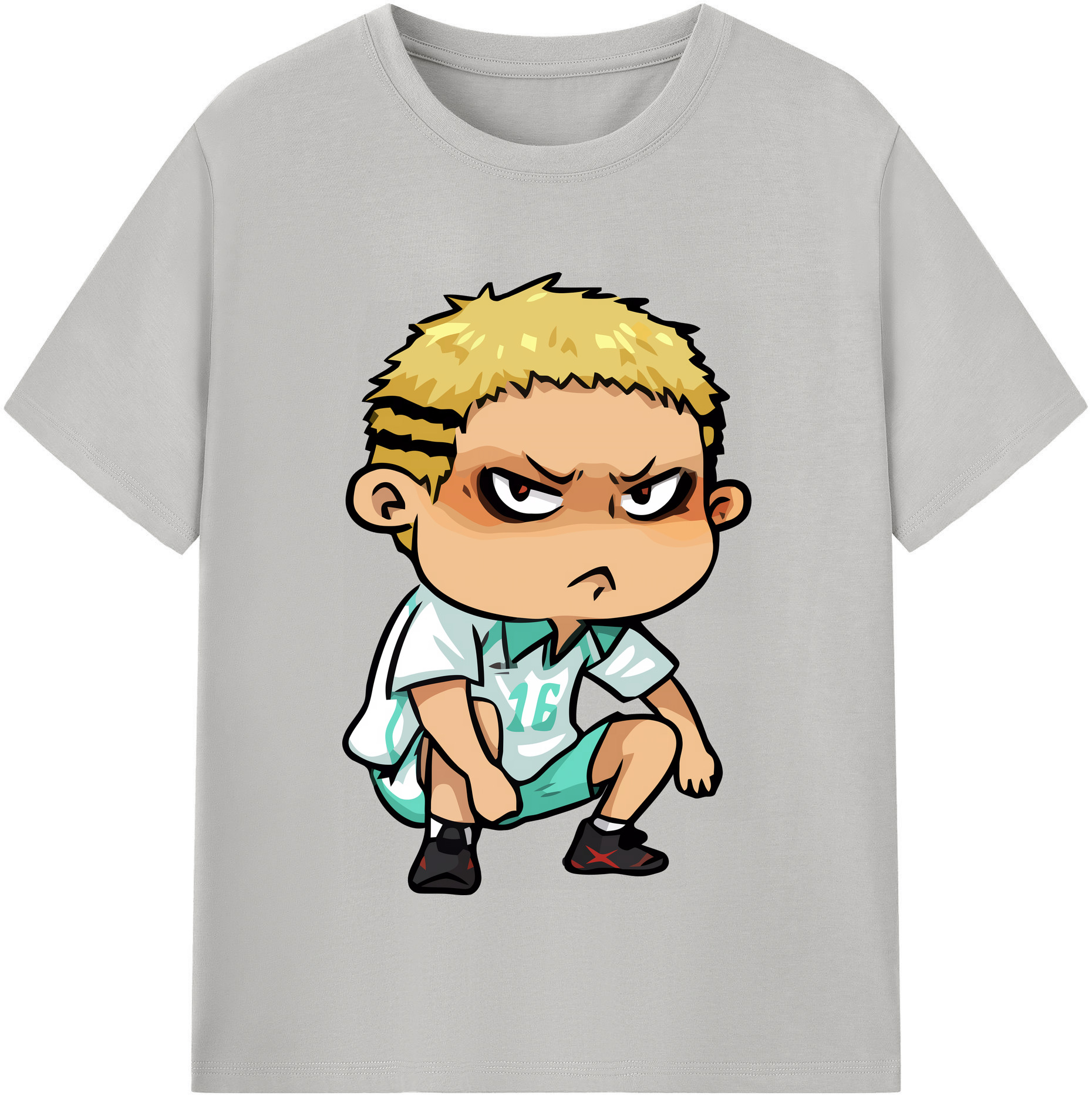 （画像用） ハイキュー!! Haikyu!! レディースカジュアルプリントTシャツ（綿100％）
