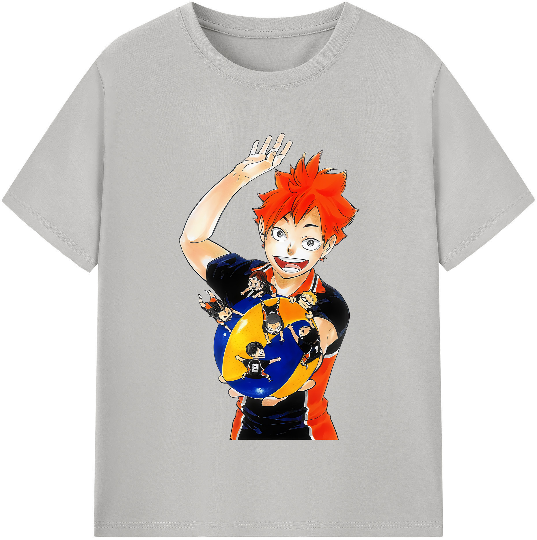 （画像用） ハイキュー!! Haikyu!! レディースカジュアルプリントTシャツ（綿100％）
