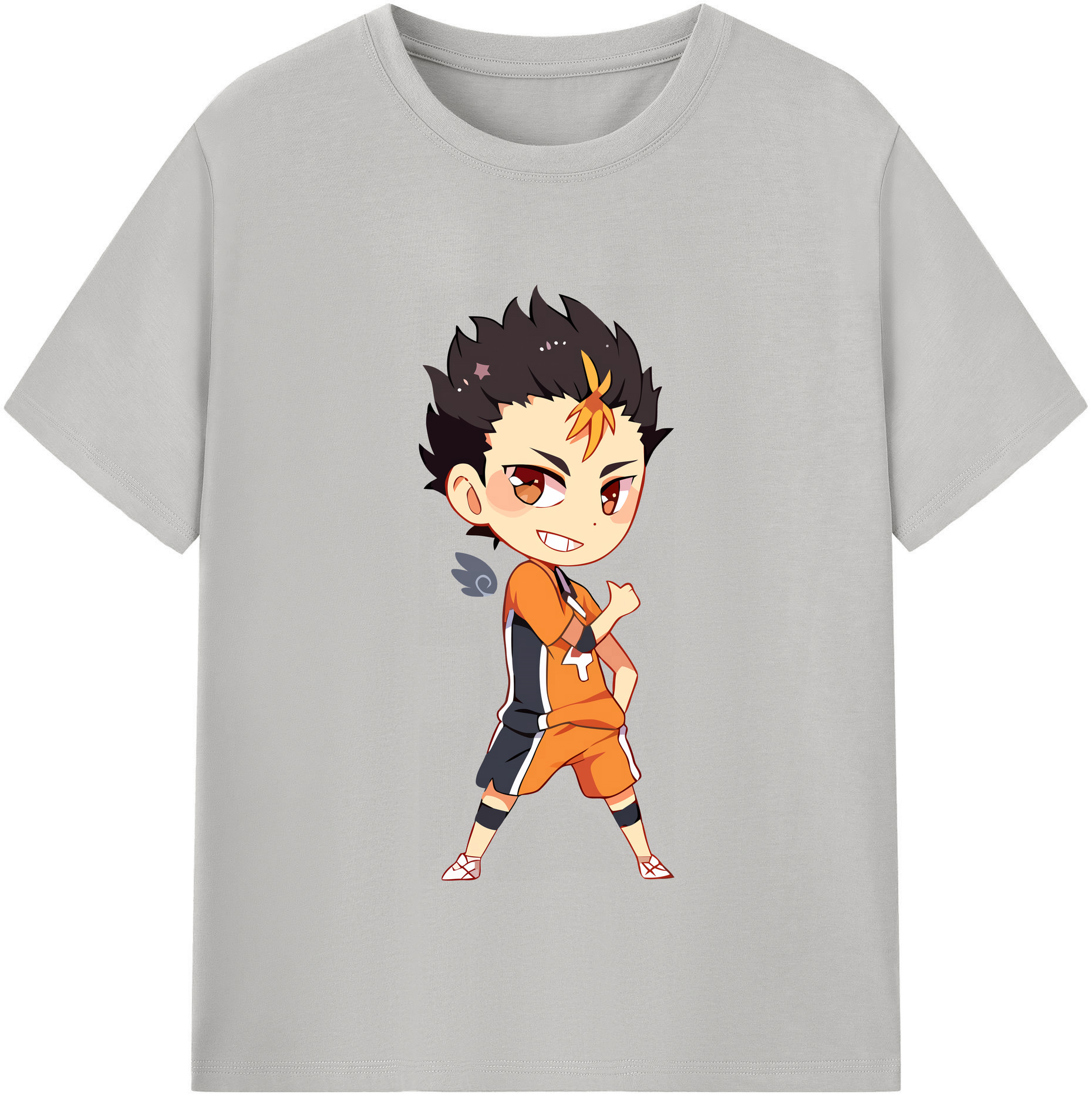 （画像用） ハイキュー!! Haikyu!! レディースカジュアルプリントTシャツ（綿100％）