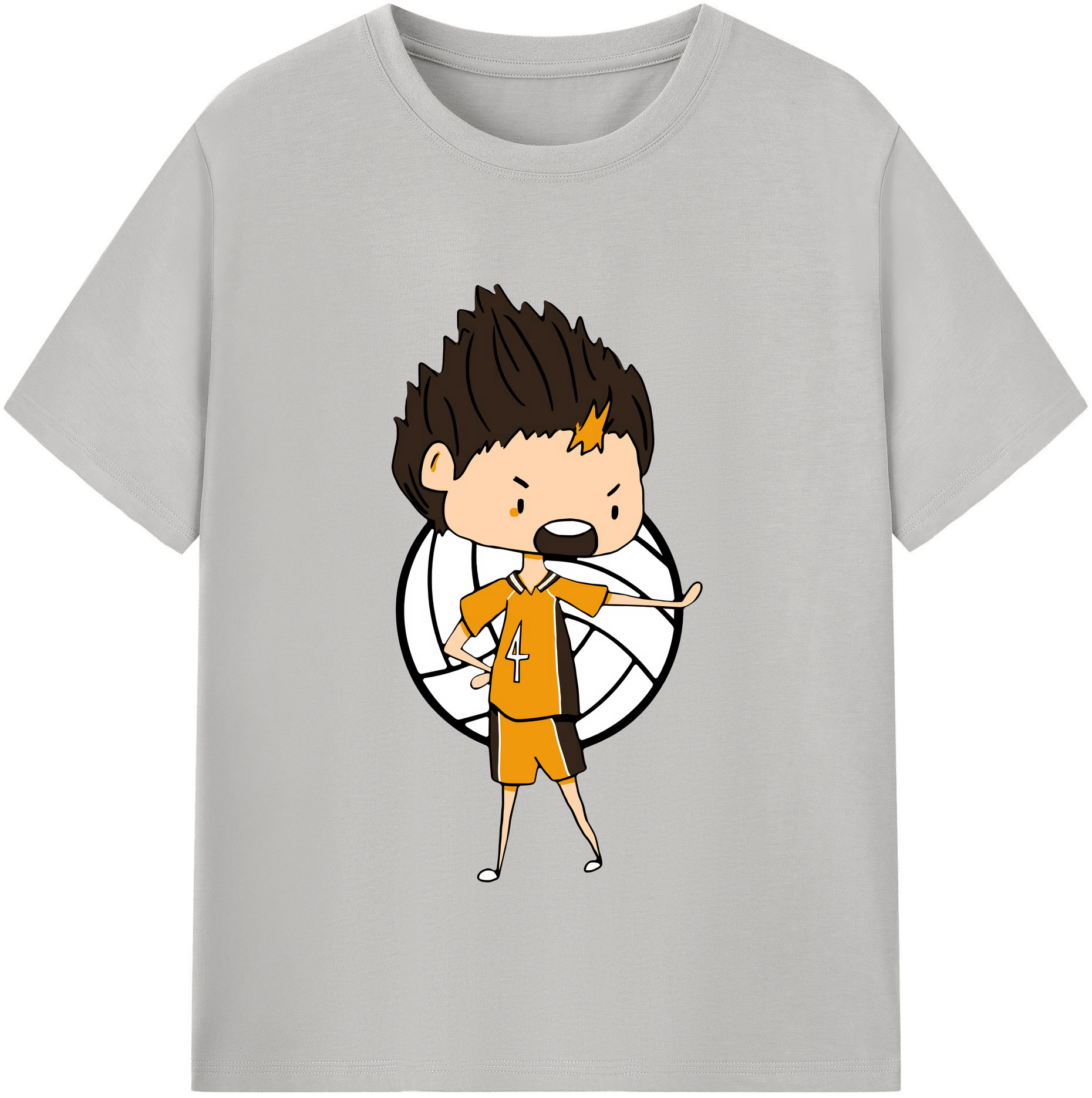 （画像用） ハイキュー!! Haikyu!! レディースカジュアルプリントTシャツ（綿100％）