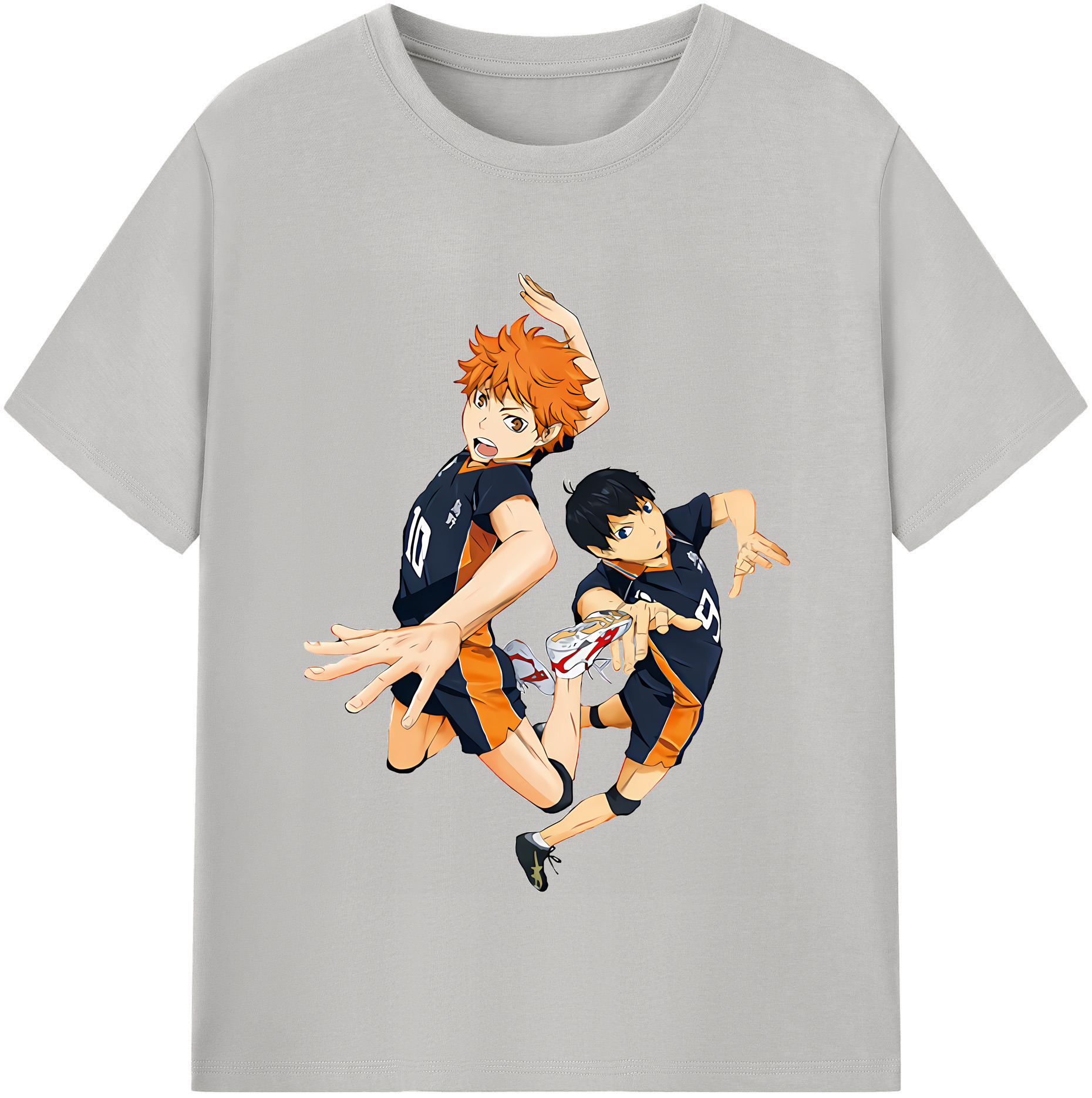 （画像用） ハイキュー!! Haikyu!! レディースカジュアルプリントTシャツ（綿100％）