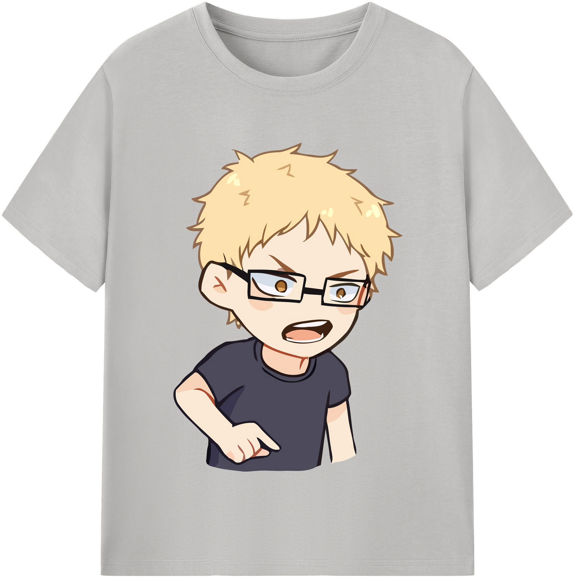 （画像用） ハイキュー!! Haikyu!! レディースカジュアルプリントTシャツ（綿100％）
