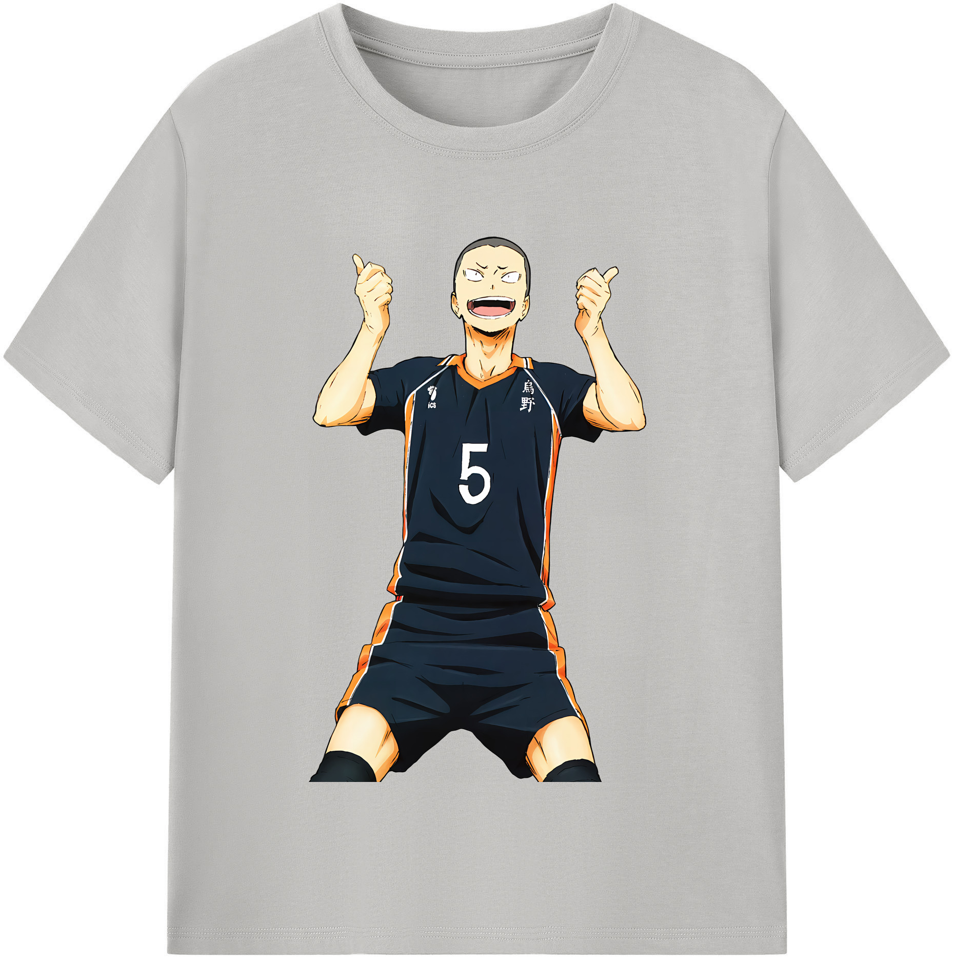 （画像用） ハイキュー!! Haikyu!! レディースカジュアルプリントTシャツ（綿100％）