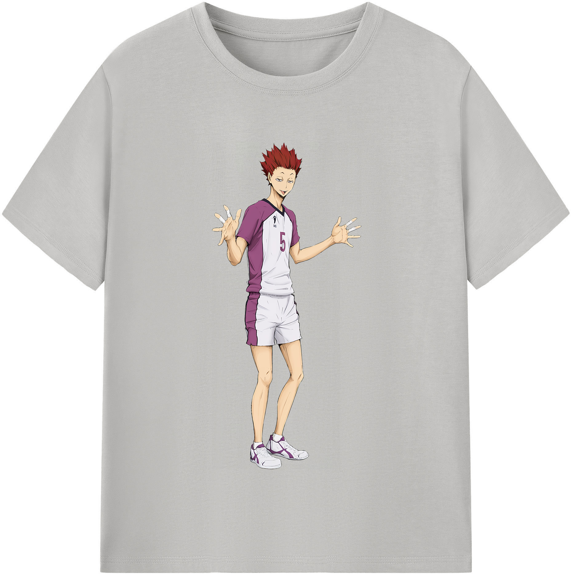 （画像用） ハイキュー!! Haikyu!! レディースカジュアルプリントTシャツ（綿100％）