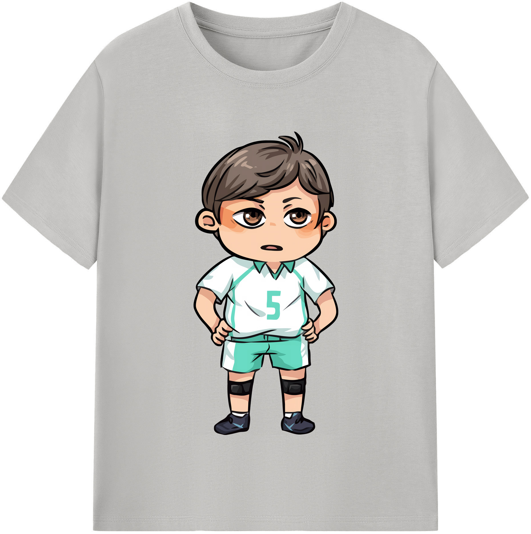 （画像用） ハイキュー!! Haikyu!! レディースカジュアルプリントTシャツ（綿100％）