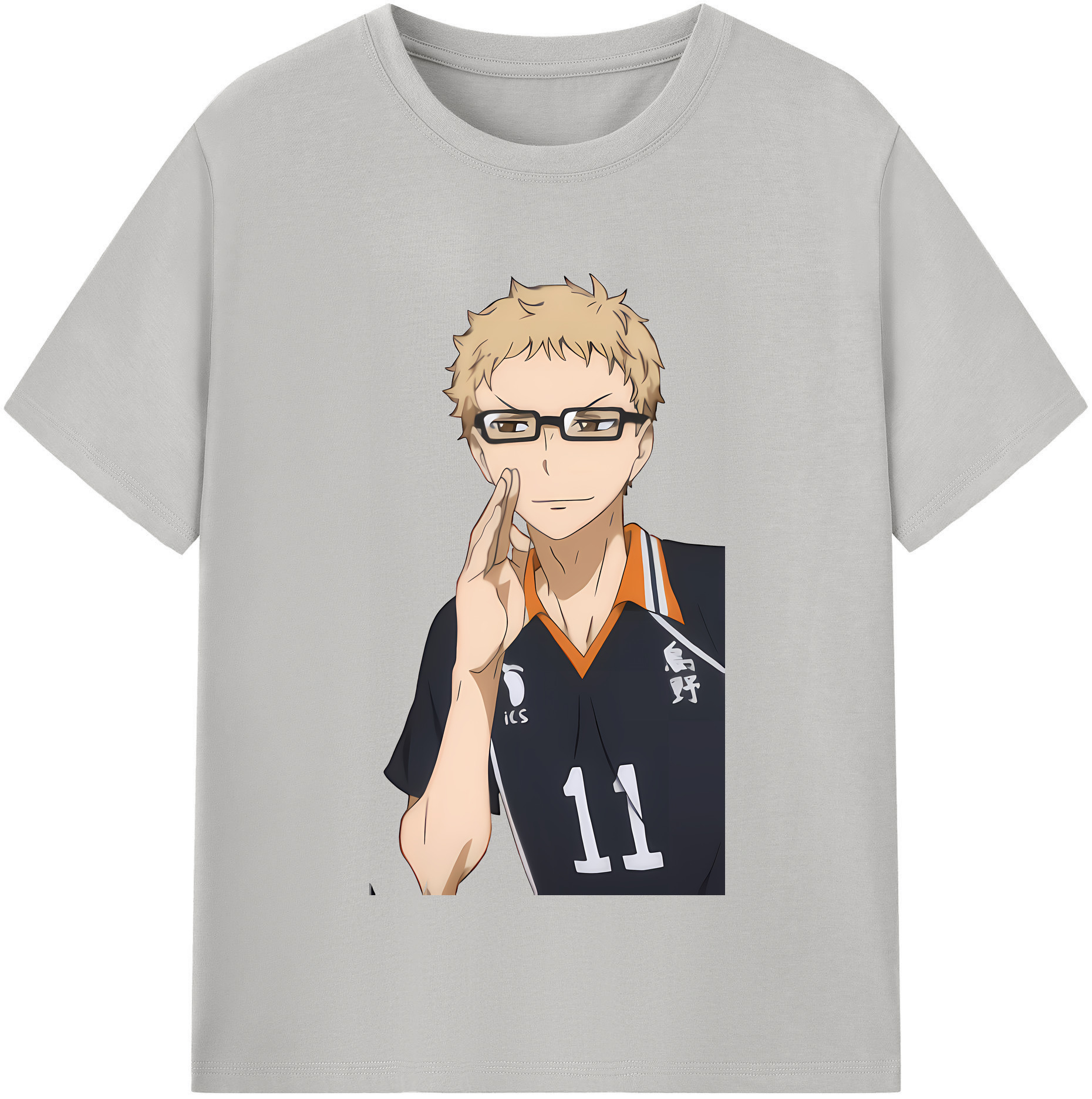 （画像用） ハイキュー!! Haikyu!! レディースカジュアルプリントTシャツ（綿100％）