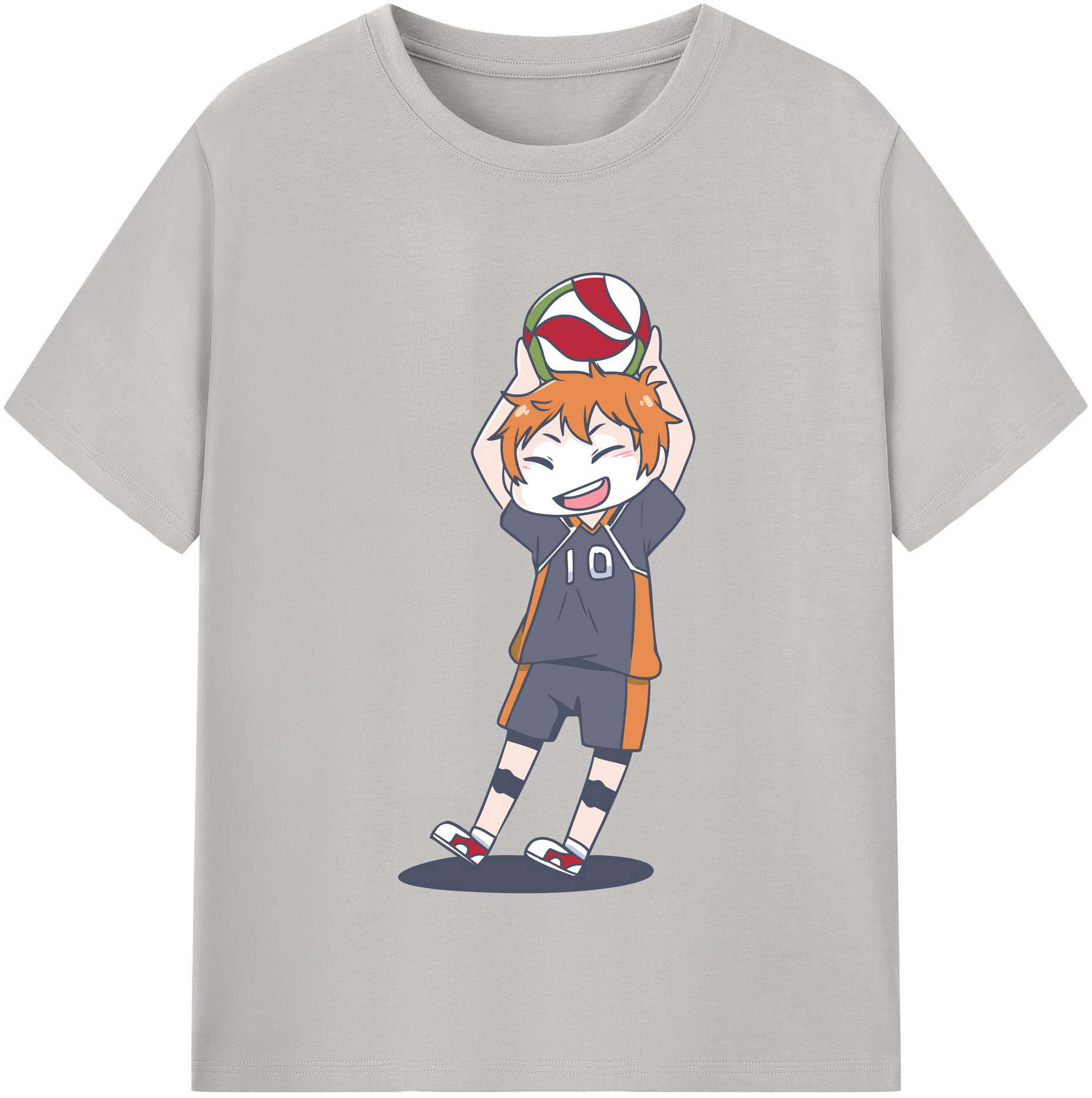 （画像用） ハイキュー!! Haikyu!! レディースカジュアルプリントTシャツ（綿100％）
