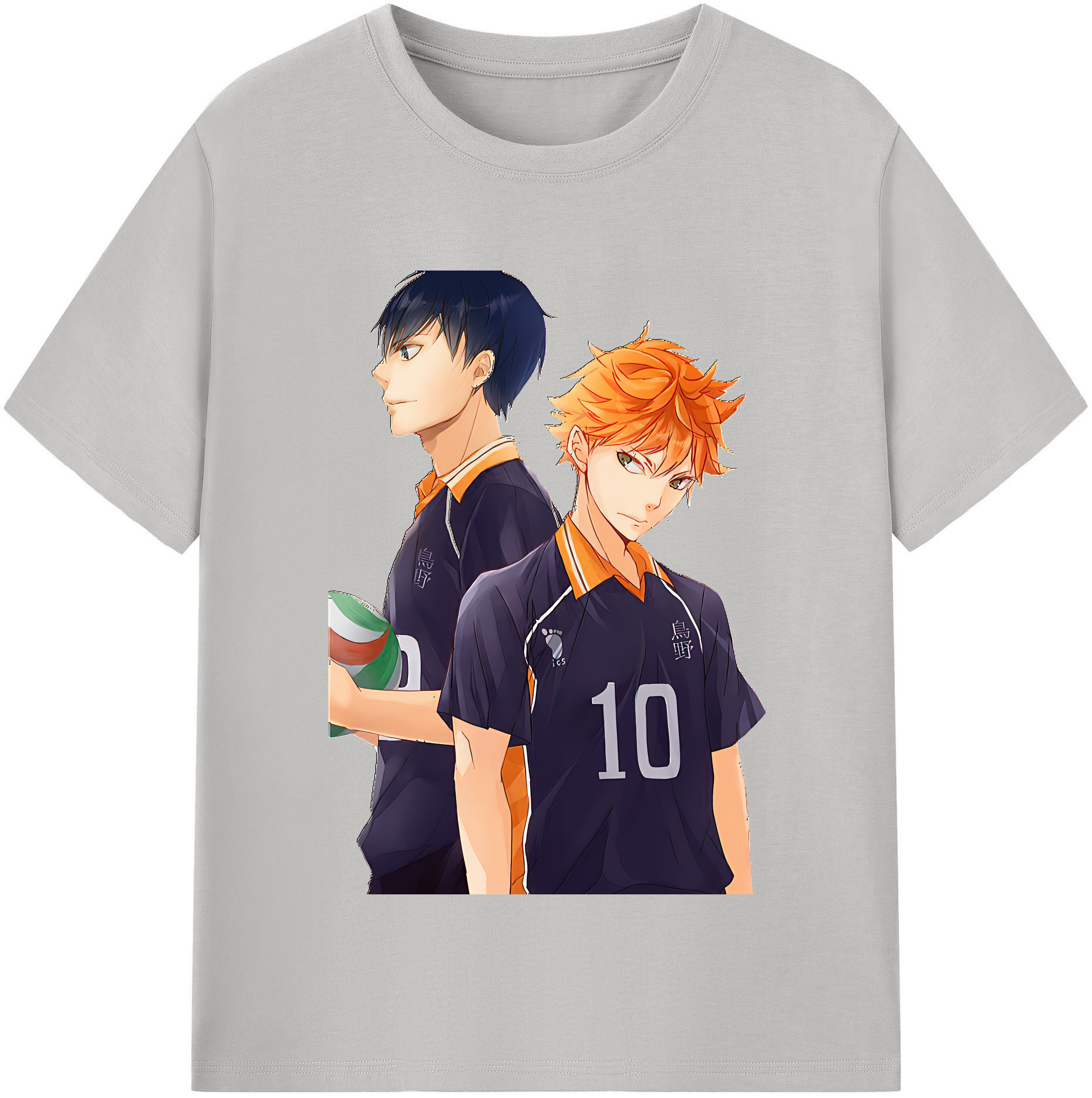 （画像用） ハイキュー!! Haikyu!! レディースカジュアルプリントTシャツ（綿100％）