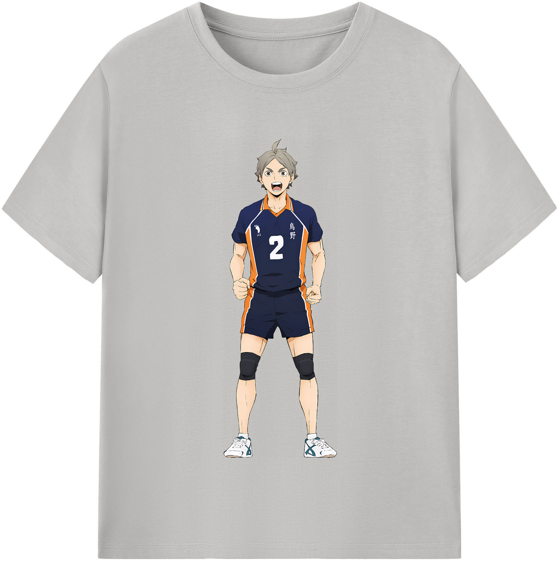 （画像用） ハイキュー!! Haikyu!! レディースカジュアルプリントTシャツ（綿100％）