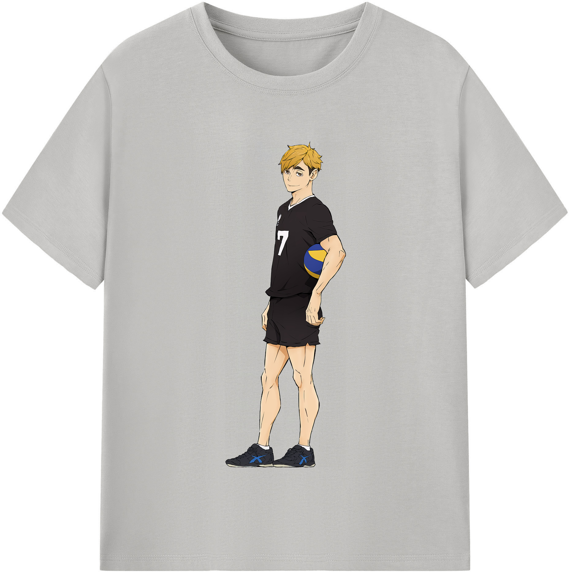 （画像用） ハイキュー!! Haikyu!! レディースカジュアルプリントTシャツ（綿100％）