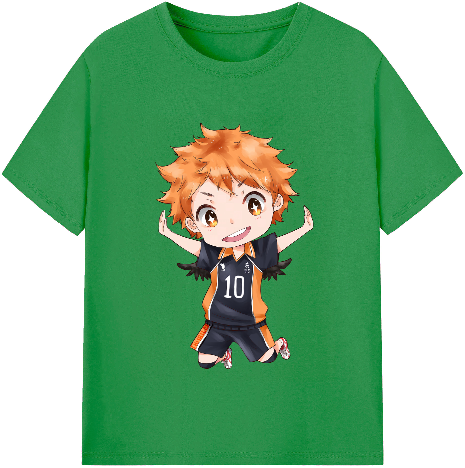 （画像用） ハイキュー!! Haikyu!! レディースカジュアルプリントTシャツ（綿100％）