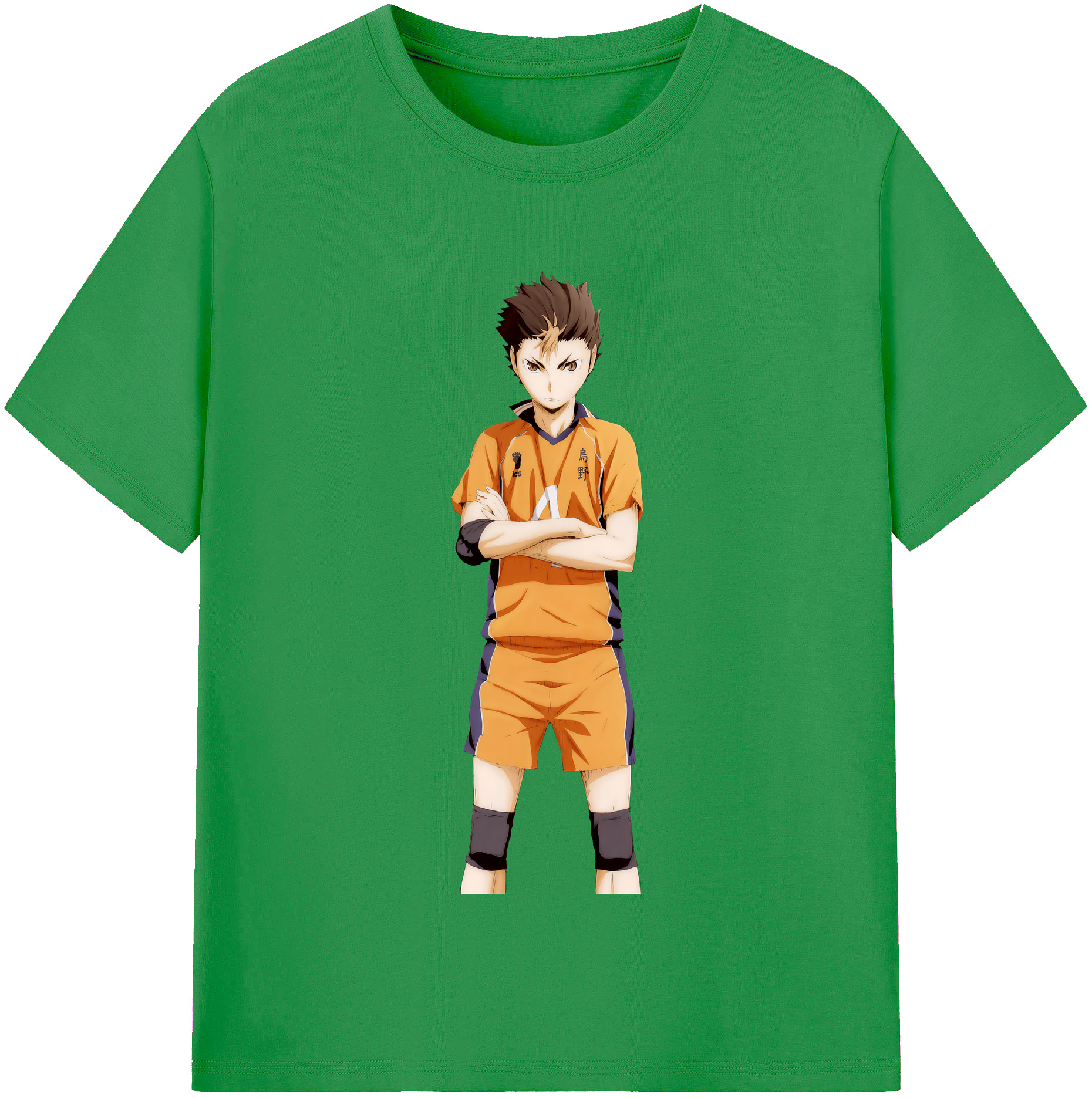 （画像用） ハイキュー!! Haikyu!! レディースカジュアルプリントTシャツ（綿100％）