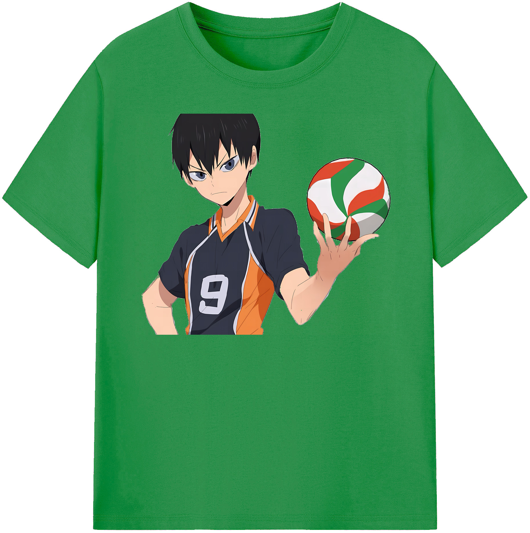 （画像用） ハイキュー!! Haikyu!! レディースカジュアルプリントTシャツ（綿100％）