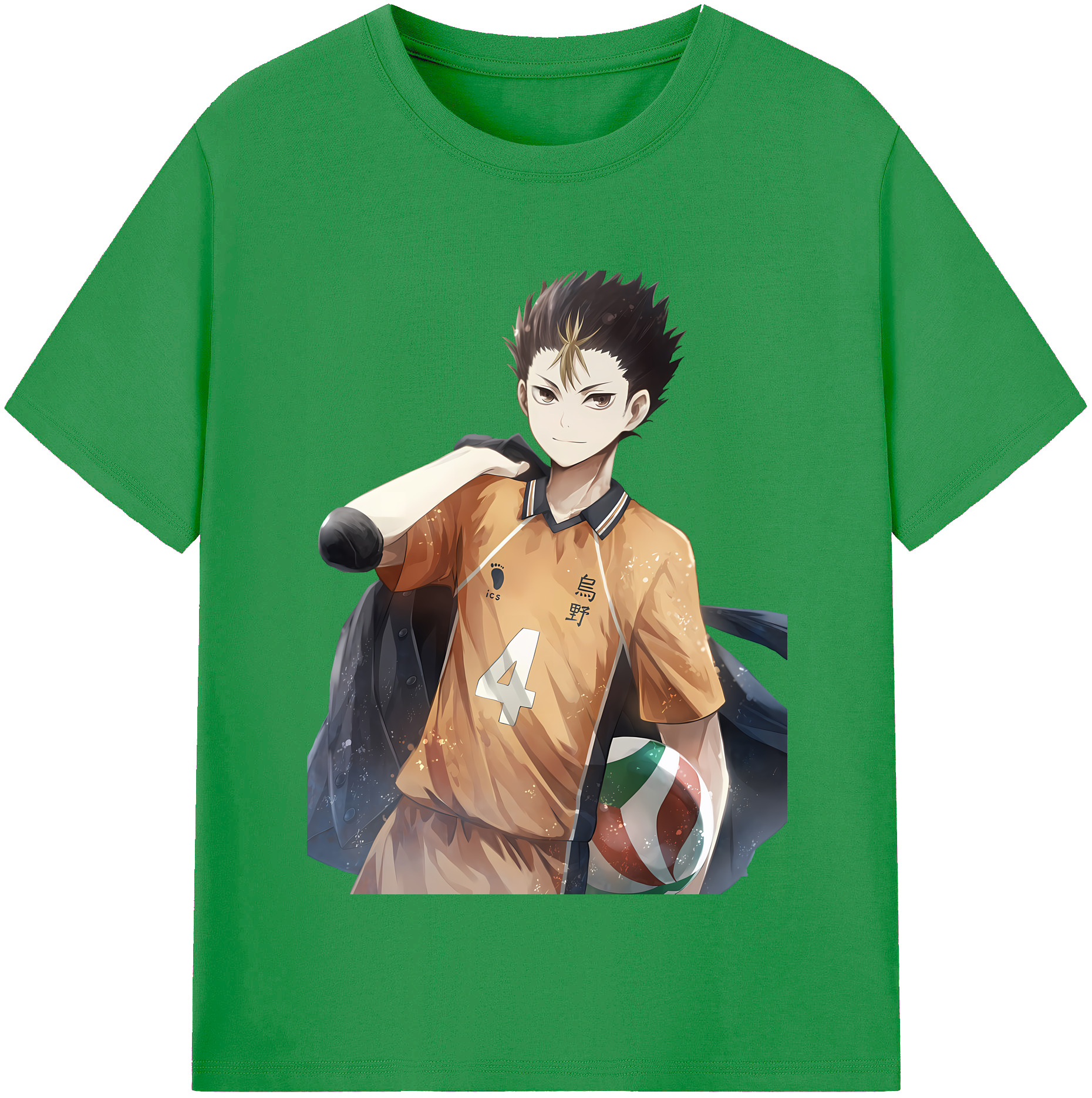 （画像用） ハイキュー!! Haikyu!! レディースカジュアルプリントTシャツ（綿100％）