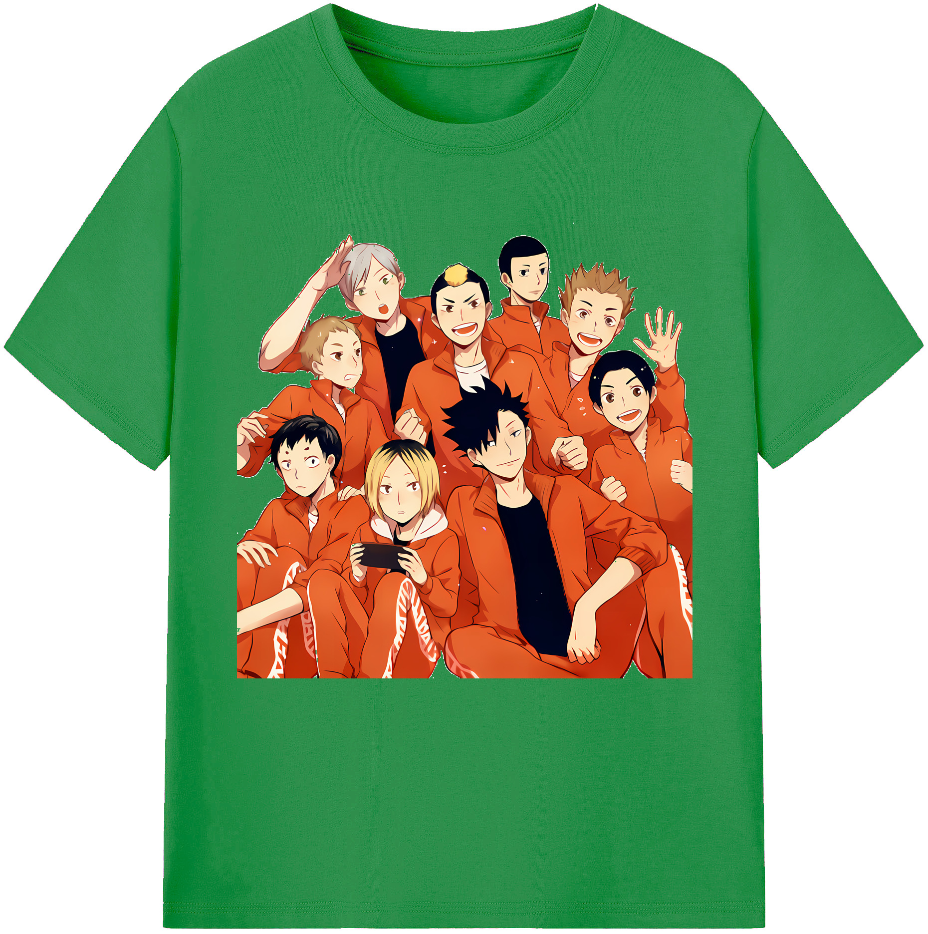 （画像用） ハイキュー!! Haikyu!! レディースカジュアルプリントTシャツ（綿100％）