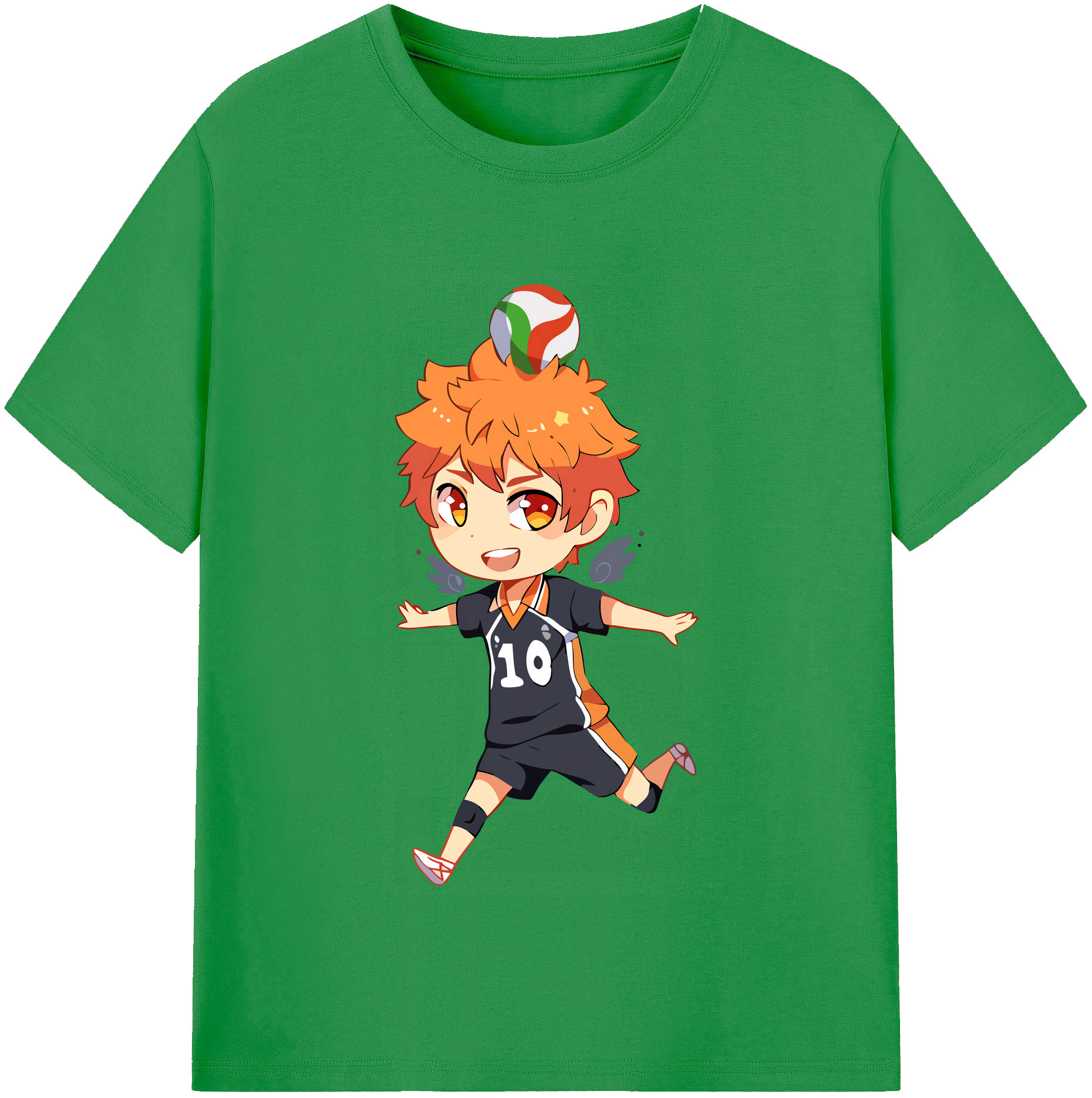 （画像用） ハイキュー!! Haikyu!! レディースカジュアルプリントTシャツ（綿100％）