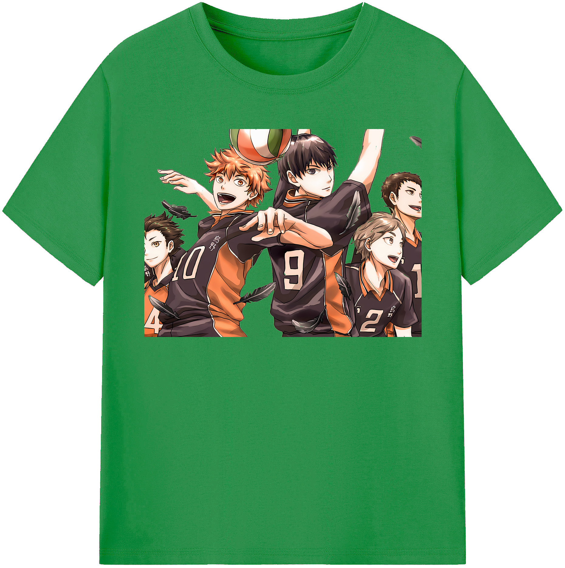 （画像用） ハイキュー!! Haikyu!! レディースカジュアルプリントTシャツ（綿100％）