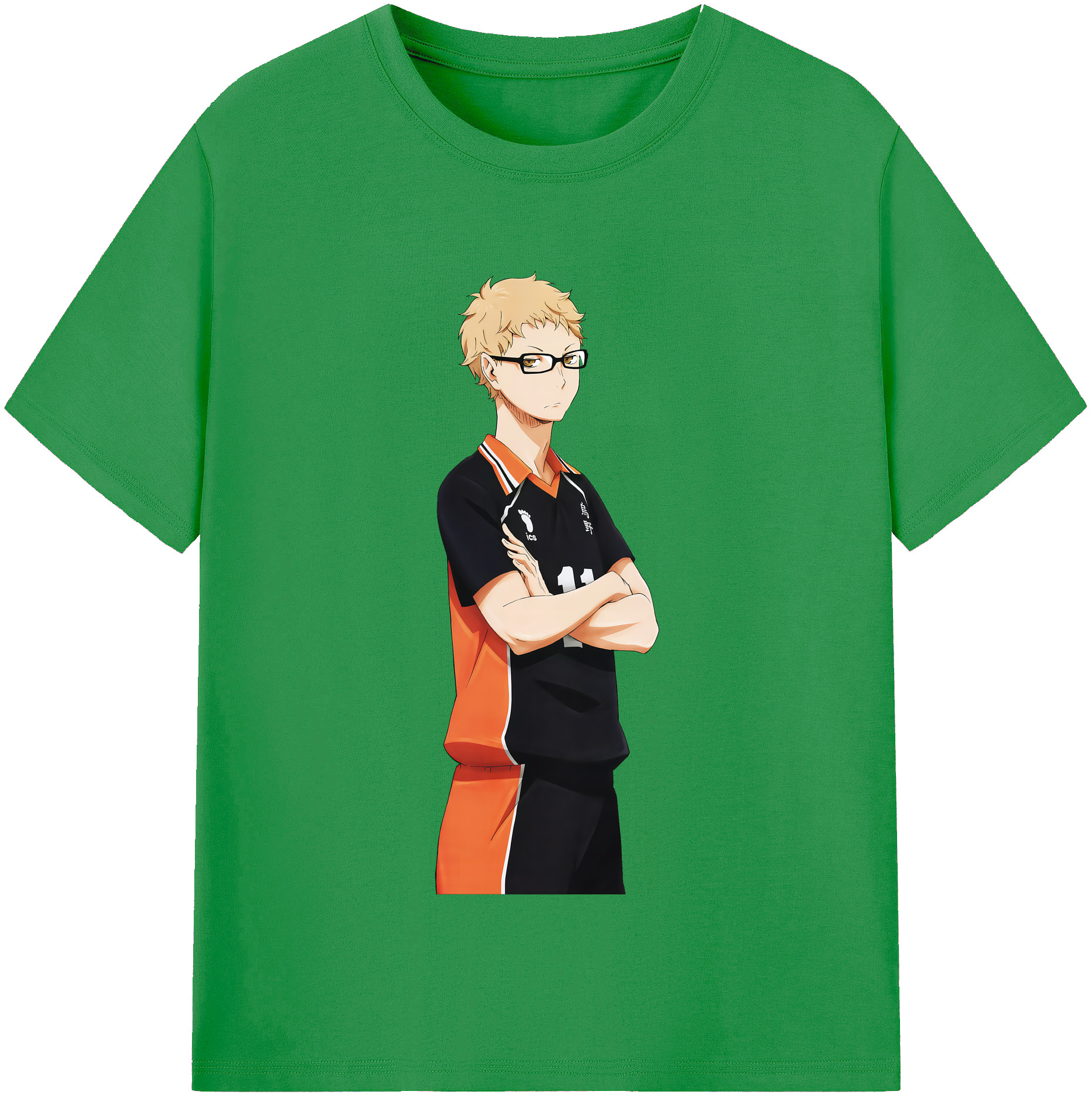 （画像用） ハイキュー!! Haikyu!! レディースカジュアルプリントTシャツ（綿100％）